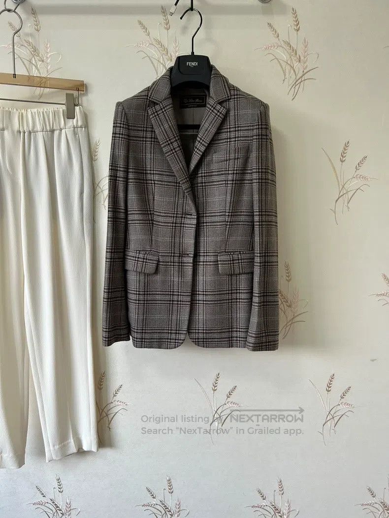 Loro Piana Loro Piana Plaid cashmere blazer Size XS / US 0-2 / IT 36-38 - 2 Thumbnail