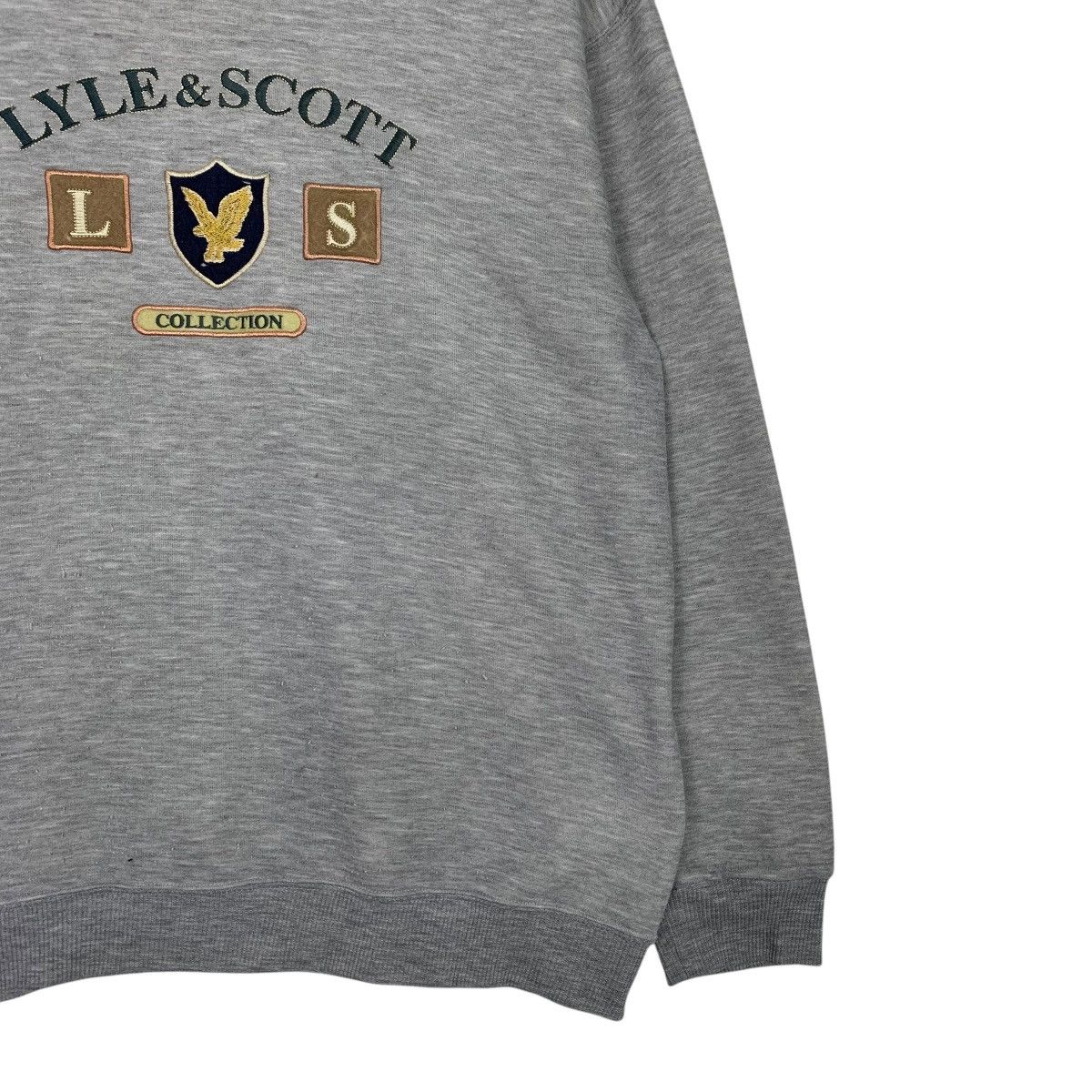 Japanese Brand Lyle & Scott Big logo Crewneck Sweatshirt Size US M / EU 48-50 / 2 - 4 Thumbnail