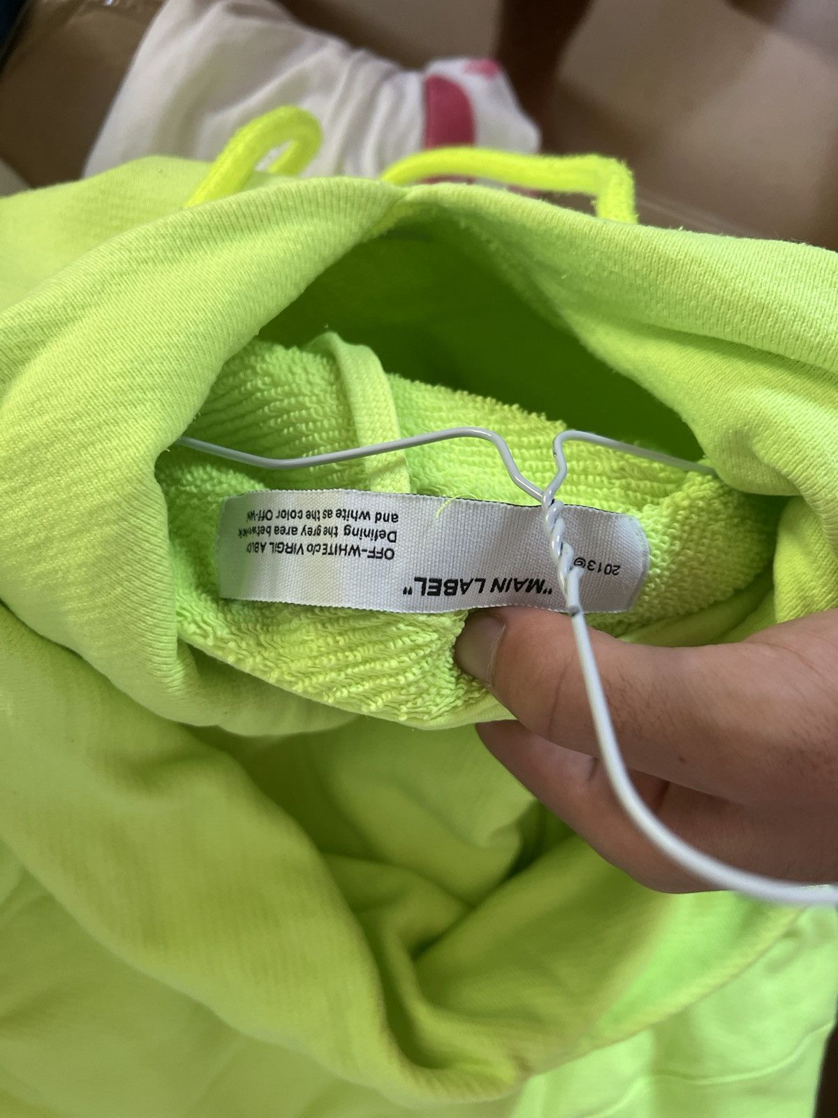 Off-White Off white yellow logo Hoodie Size US M / EU 48-50 / 2 - 8 Thumbnail