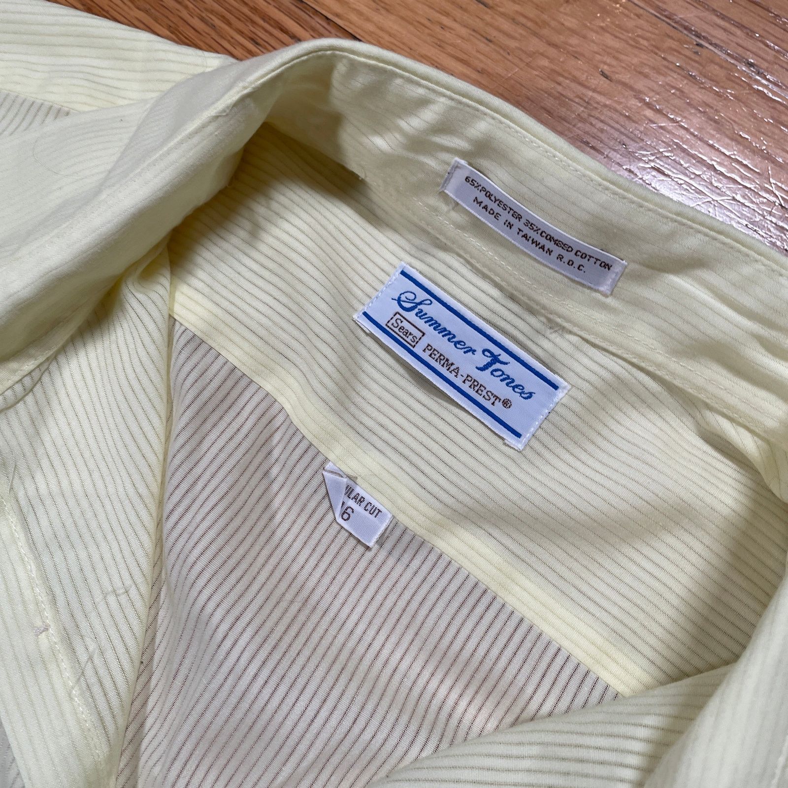 Sears Vintage Sears Summer Tones Shirt Short Sleeve Button Down Size US XL / EU 56 / 4 - 3 Thumbnail