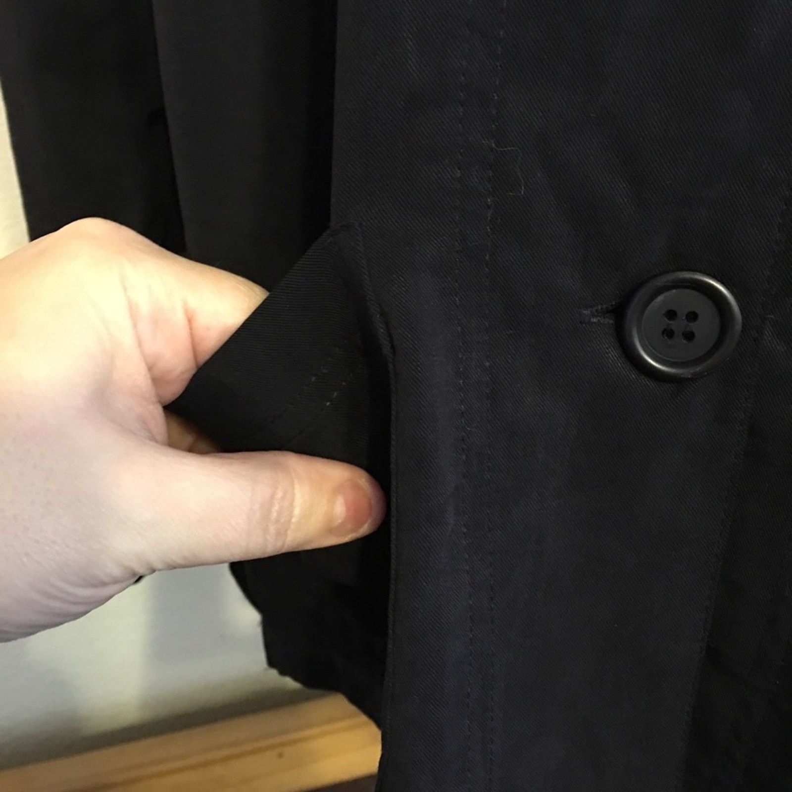 Other Talbots black lightweight button front shirt NWOT Size S / US 4 / IT 40 - 3 Thumbnail
