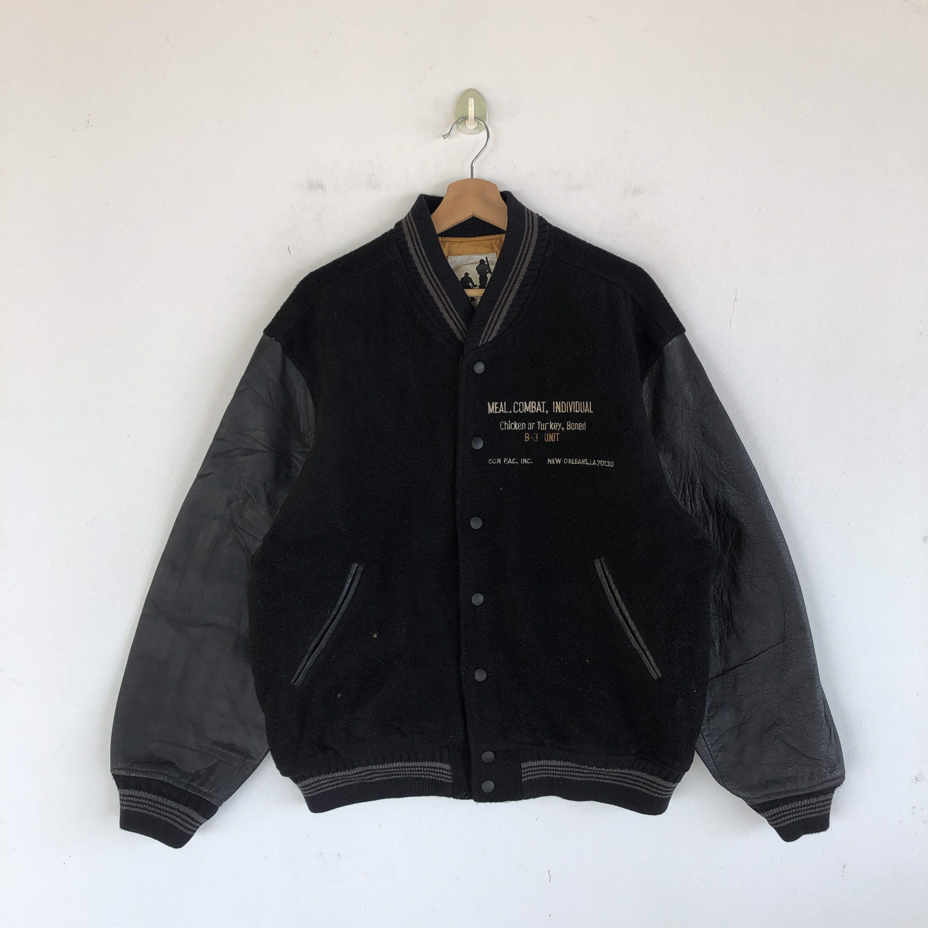 Japanese Brand Japanese 90s Varsity Jacket Letterman Leather Wool Jackets Size US L / EU 52-54 / 3 - 2 Thumbnail