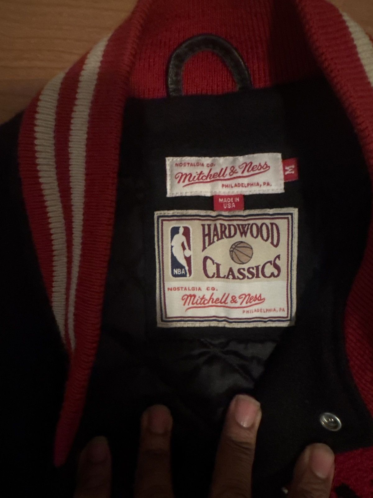 Mitchell & Ness Mitchell and Ness Chicago Bulls Leather Varsity Jacket Size US M / EU 48-50 / 2 - 3 Thumbnail