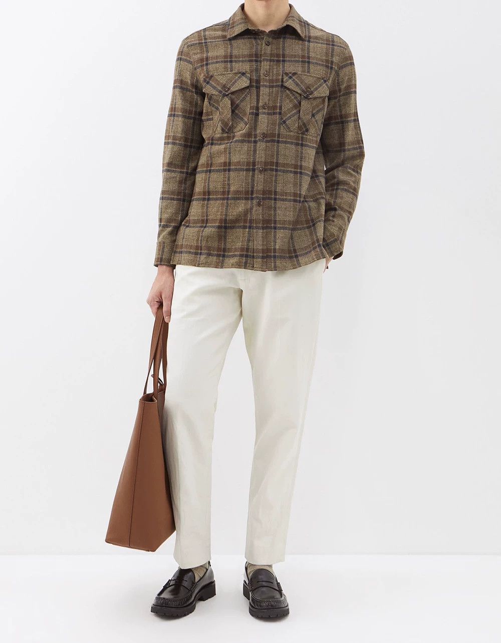 Nili Lotan checked cotton-flannel shirt by nili lotan Size US L / EU 52-54 / 3 - 1 Thumbnail