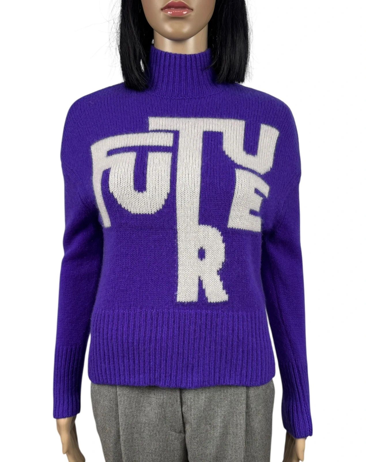 Other From Future 100% Cashmere Pullover Printed size XS Size XS / US 0-2 / IT 36-38 - 2 Thumbnail