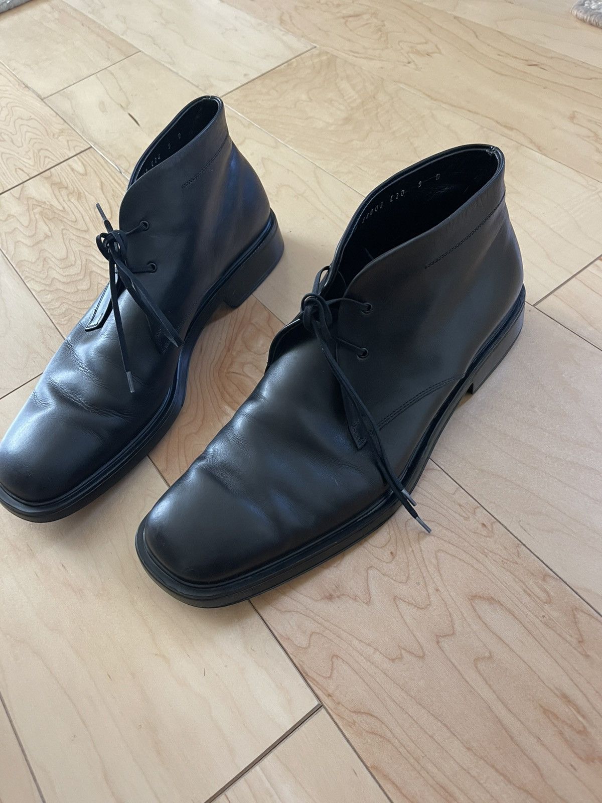 Salvatore Ferragamo Salvatore Feragamo mens boots 9 black made in italy Size US 9 / EU 42 - 16 Thumbnail