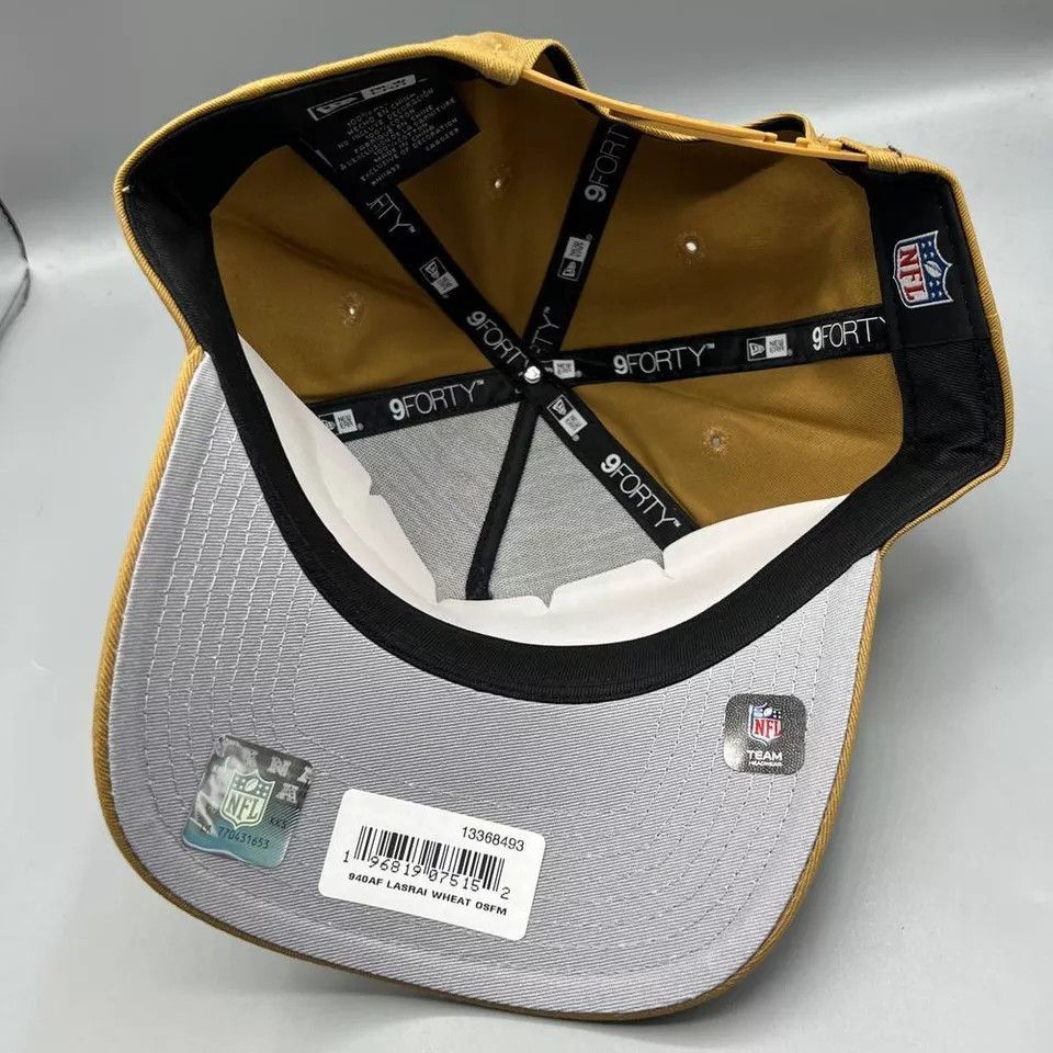 New Era Las Vegas Raiders Hat Men Brown 9Forty New Era Snap Back Cap Size ONE SIZE - 4 Thumbnail