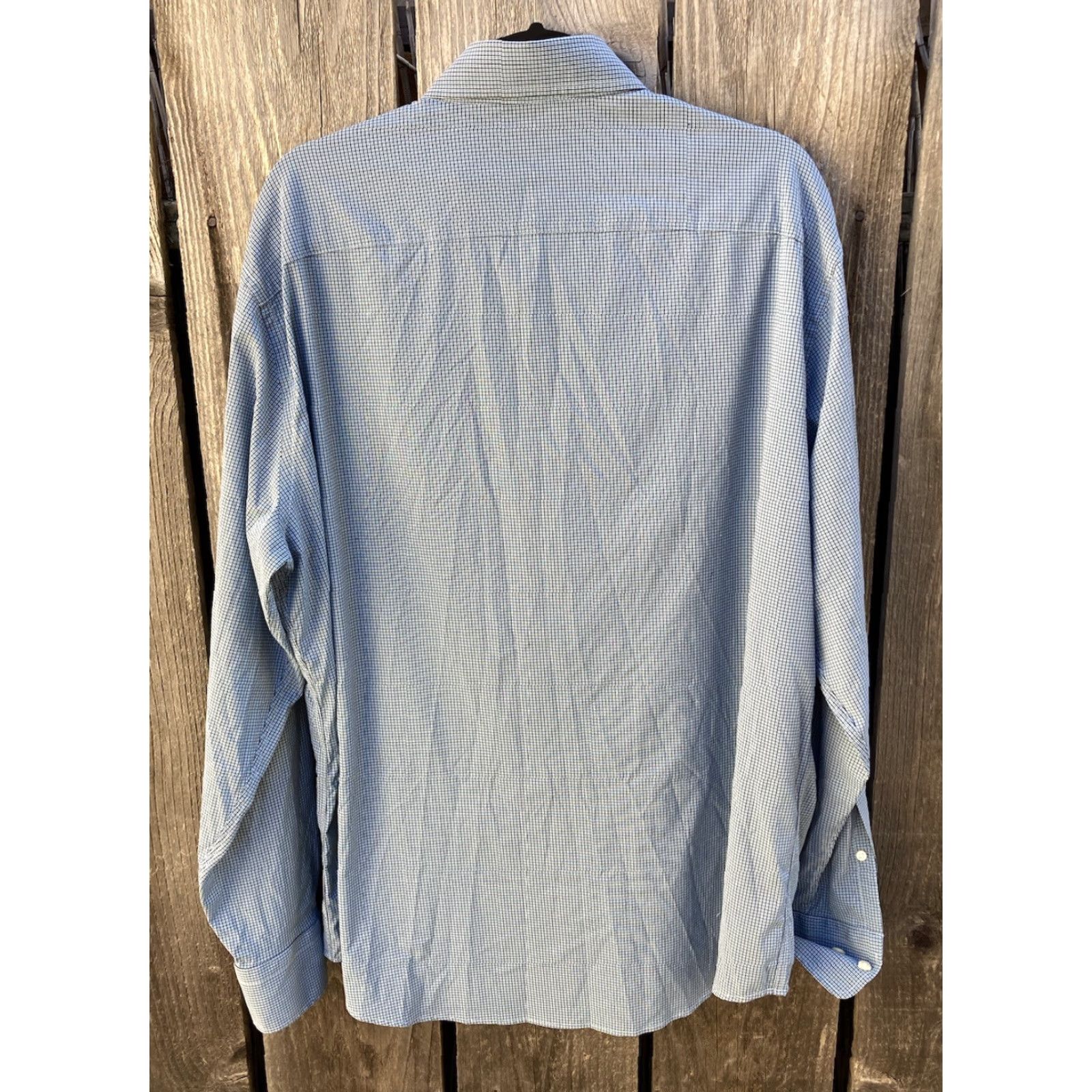 Peter Millar Men's Peter Millar Summer Comfort Button-Down Shirt Multicolor Plaid XL Nylon Size US XL / EU 56 / 4 - 5 Thumbnail