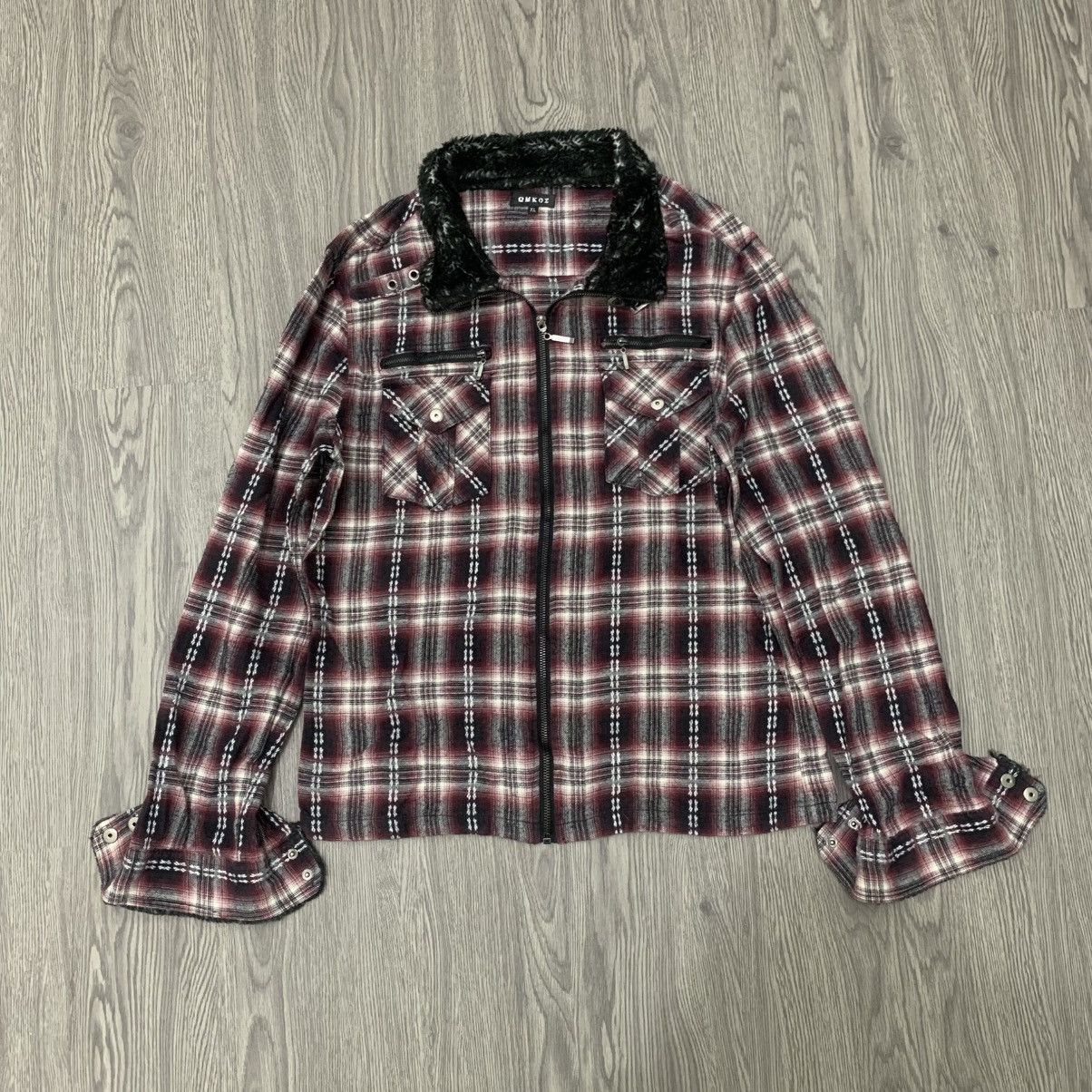 Japanese Brand 🇯🇵Omoke Down Ifsixwasnine Style Shirt🇯🇵 Size US XL / EU 56 / 4 - 1 Thumbnail