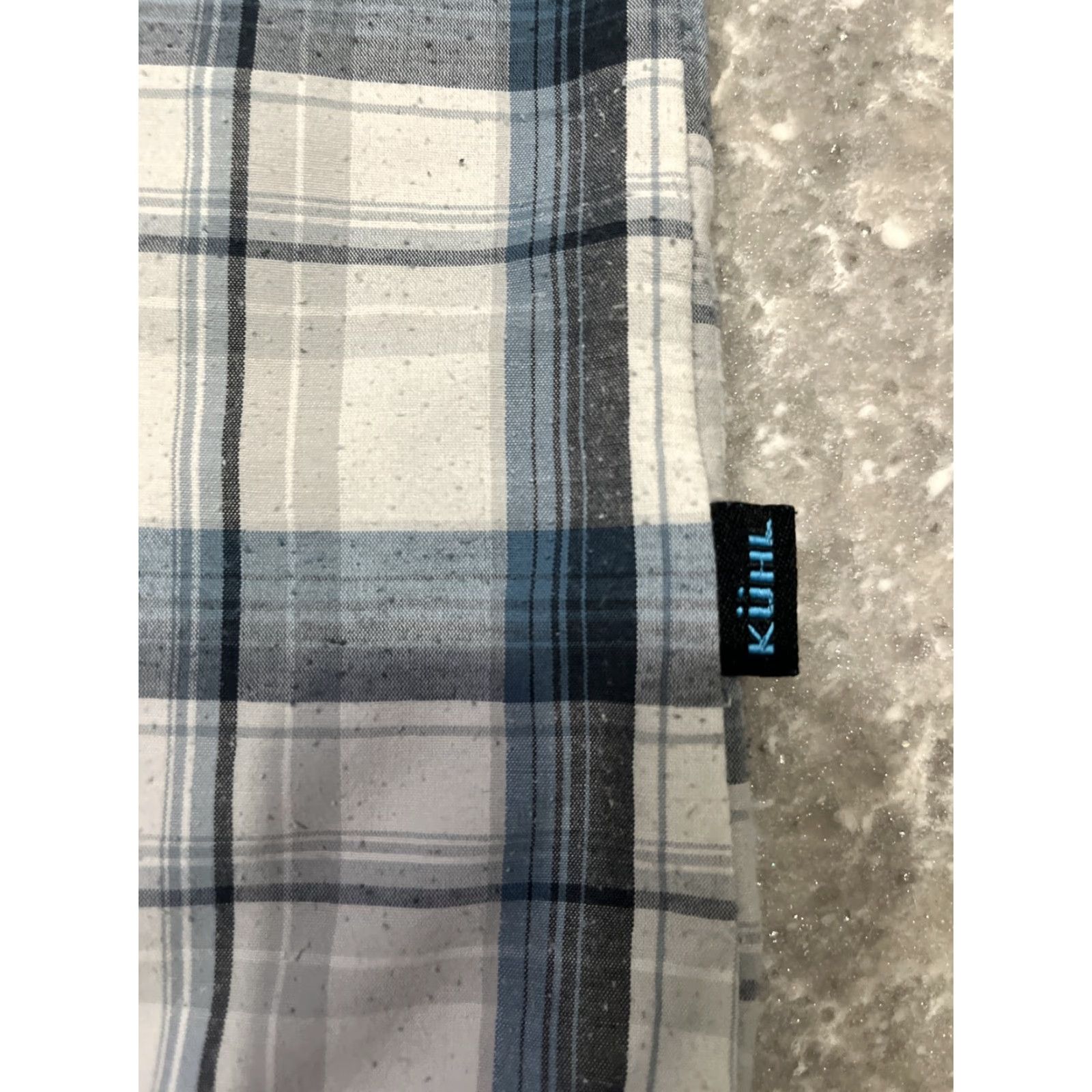 Vintage KUHL Styk Shirt Mens XL Blue Plaid Button Up Tapered Fit Short Sleeve Clothing Size US XL / EU 56 / 4 - 3 Thumbnail