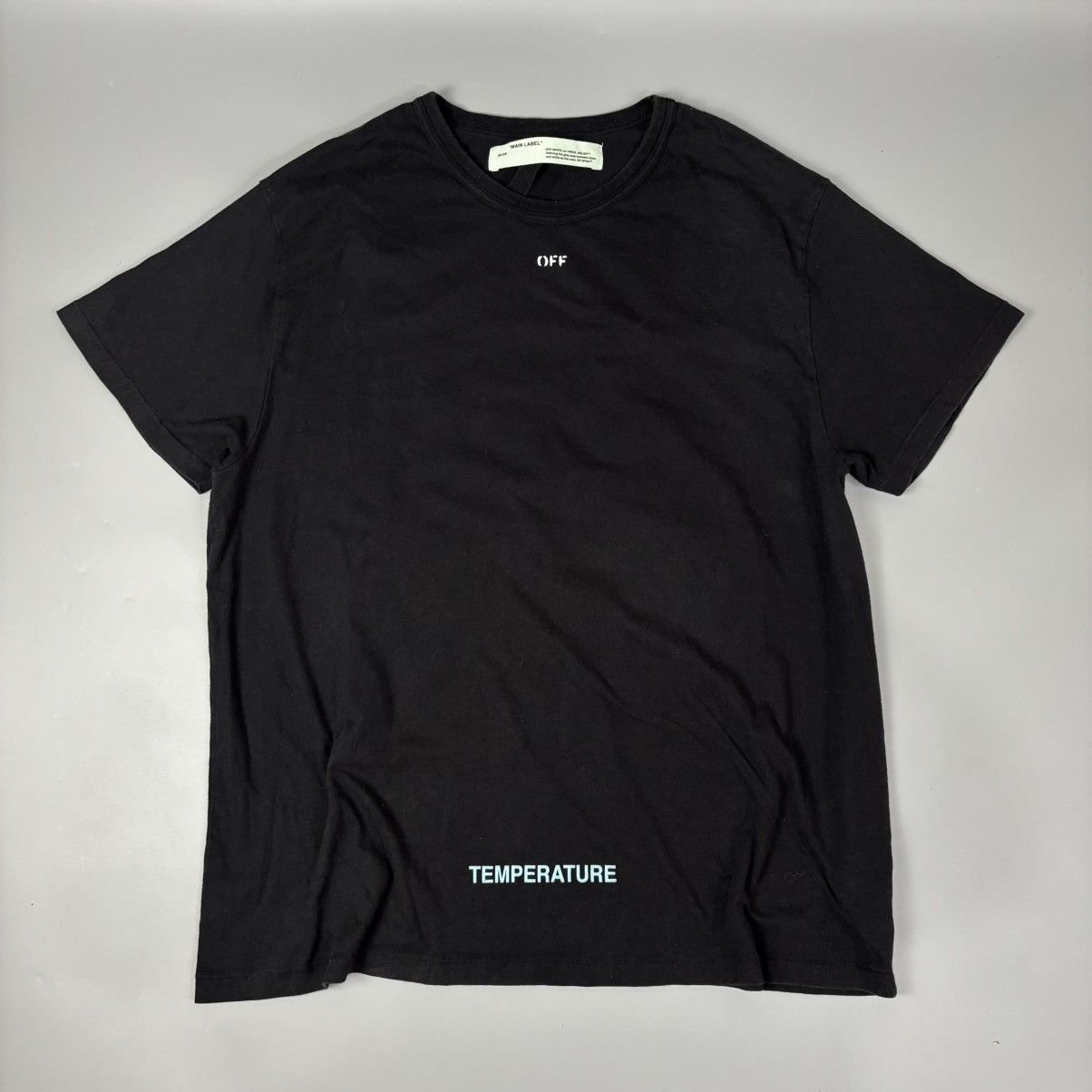 Off-White OFF-WHITE 18SS DIAG TEMPERATURE TEE / T Shirt Size US L / EU 52-54 / 3 - 2 Thumbnail