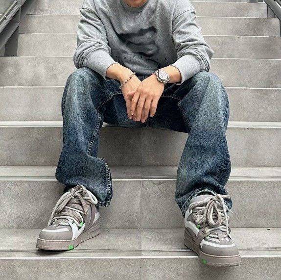 Louis Vuitton LV Skate Grey Green Sneakers Size US 8 / EU 41 - 9 Thumbnail