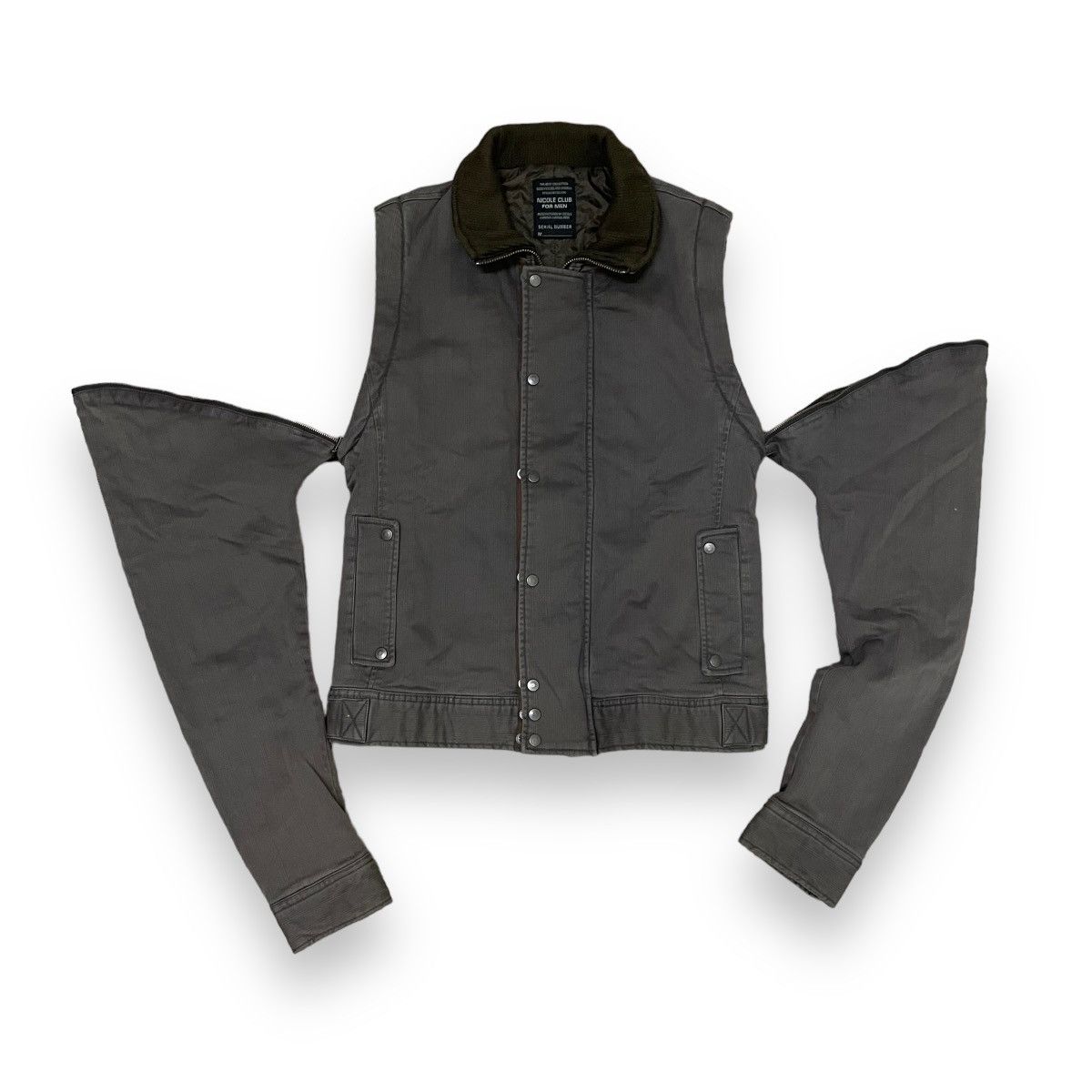 If Six Was Nine × Le Grande Bleu (L.G.B.) × Nicole Club 🇯🇵 VINTAGE NICOLE CLUB FOR MEN TWO WAY VEST / JACKET Size US M / EU 48-50 / 2 - 1 Thumbnail