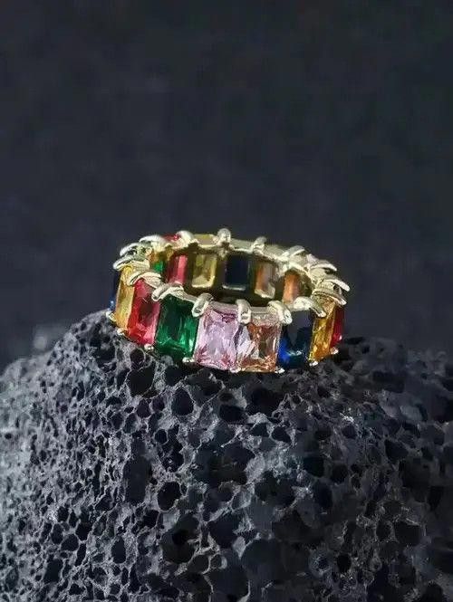 Other Colorful Gemstone Gold Ring Size ONE SIZE - 3 Thumbnail