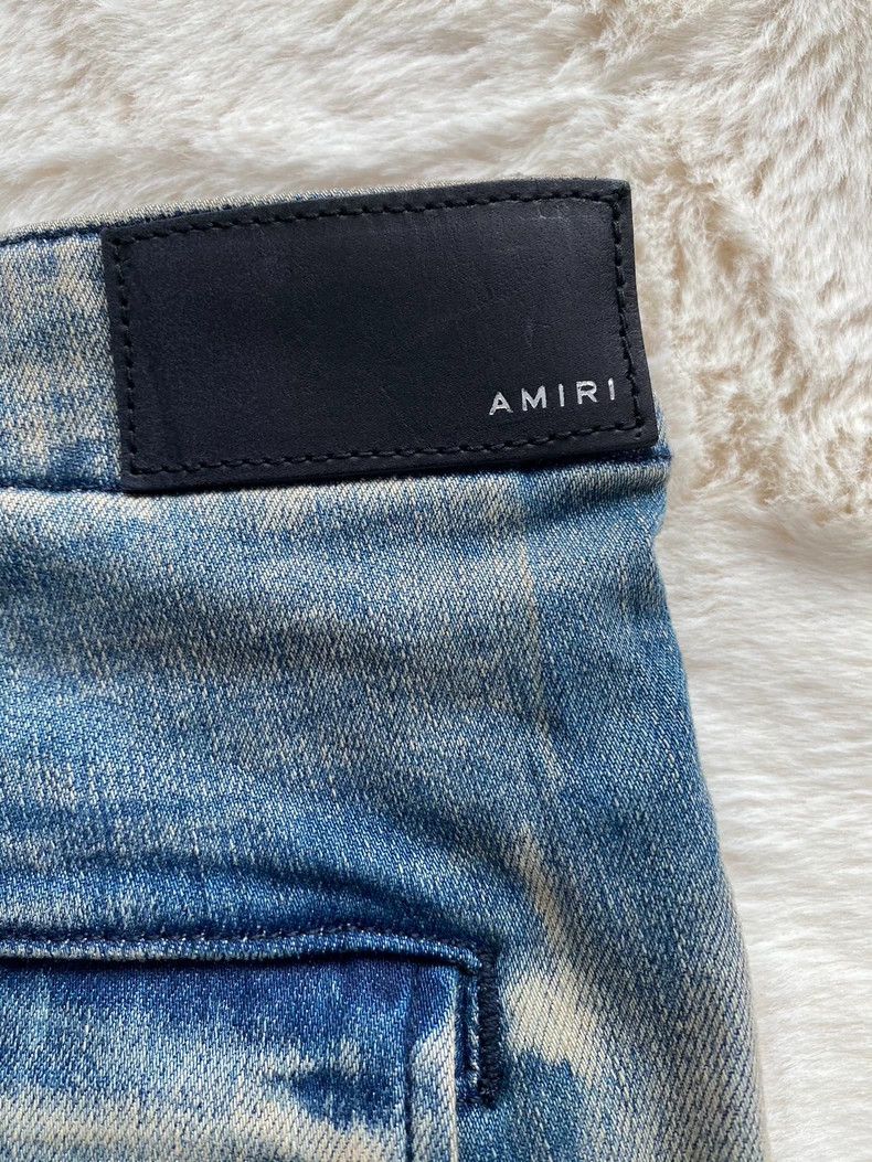 Amiri Amiri Washed Blue Tactical Cargo Ribbon Work Pants Denim J Size US 38 / EU 54 - 3 Thumbnail