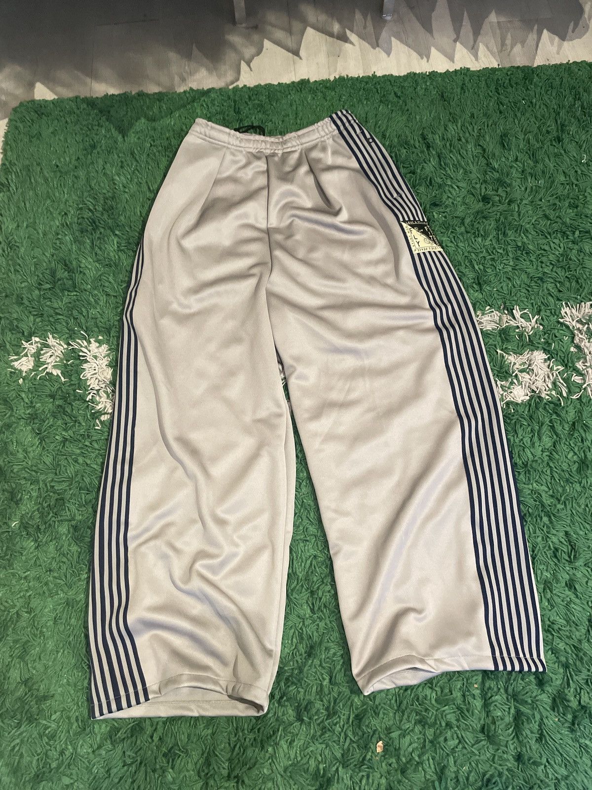 Kapital Baggy Track Pant Grey/Navy 3/L