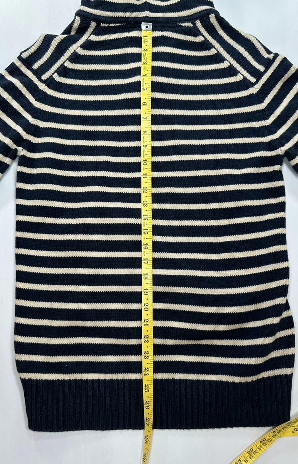 H&M HM LOGG 1/4 Button Striped Pocket Hoodie Blue Mens L Size US L / EU 52-54 / 3 - 8 Thumbnail