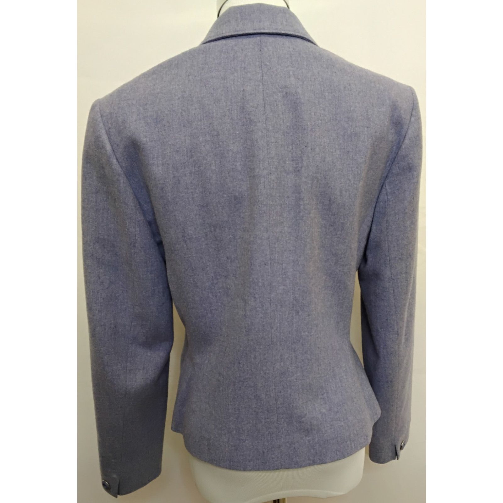 Pendleton Pendleton Cropped Blazer Women's 8 Periwinkle Vintage 80s Size M / US 6-8 / IT 42-44 - 3 Thumbnail