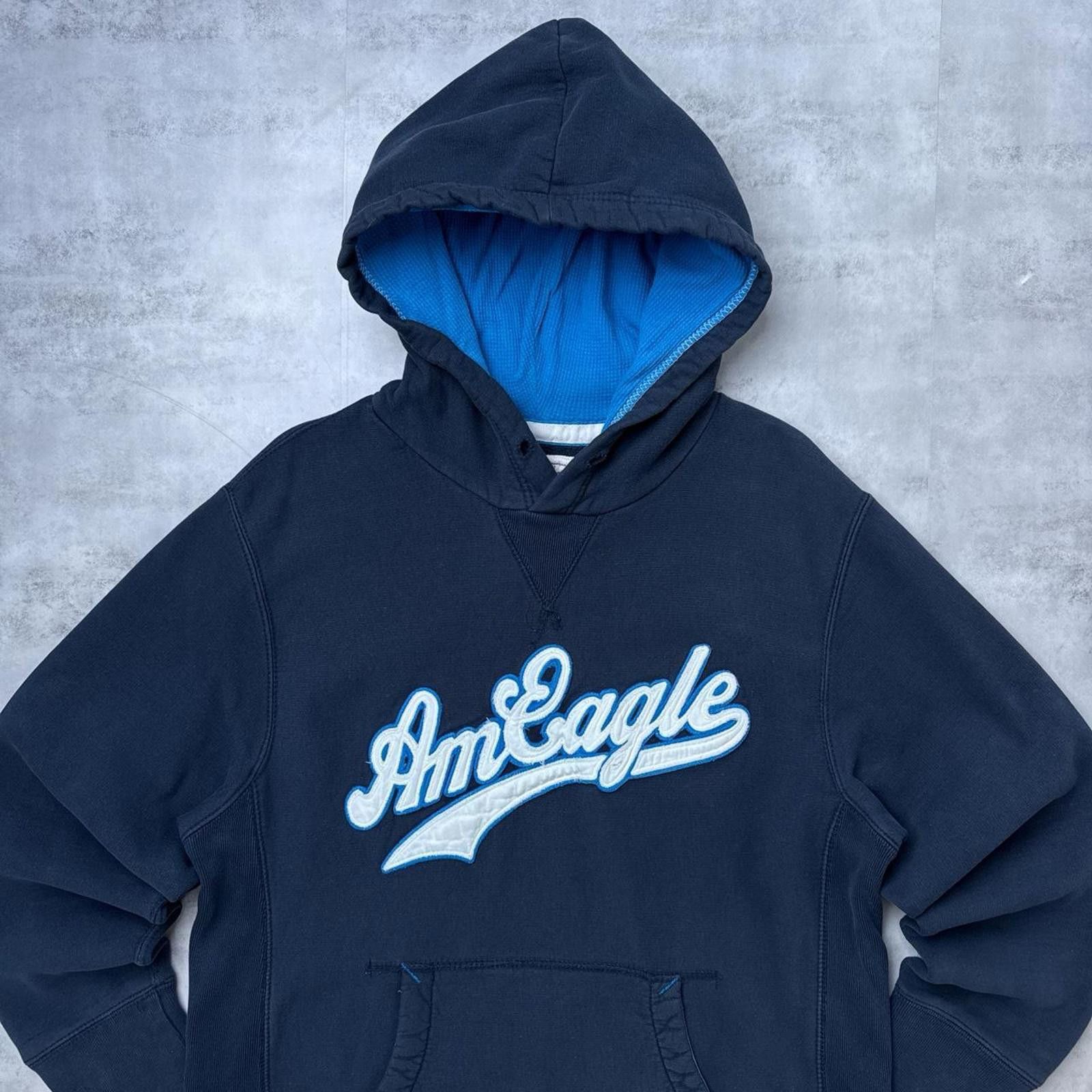 American Eagle Outfitters Y2K American Eagle 00s Blue Hoodie Jacket Size US L / EU 52-54 / 3 - 8 Thumbnail
