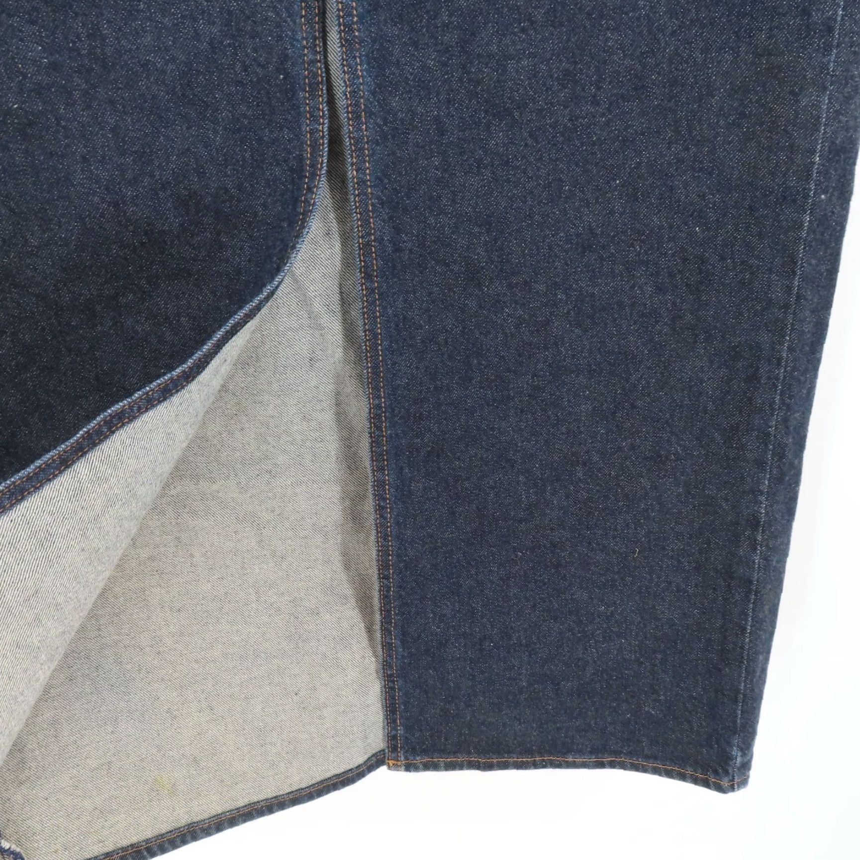 Gap VINTAGE Gap Women Skirt Long Denim Blue 6 Pockets Slit Dark Wash Casual Cotton Blend Denim Front Slit Pockets Y2K Size 28" / US 6 / IT 42 - 3 Thumbnail