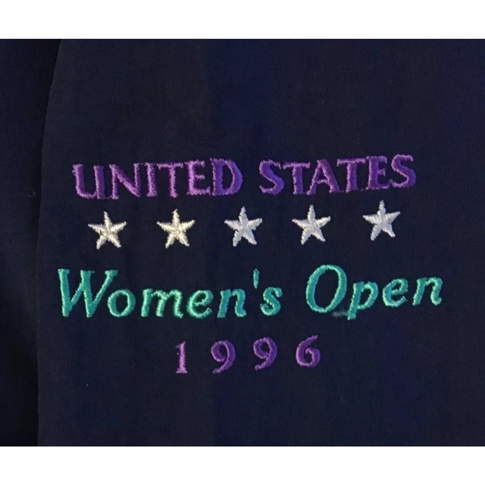PGA Tour VINTAGE 90s US Womens Open Pine Needles Golf Jacket S Blue Nike ACG Bulls Bomber Jacket Sports USA University College Grunge Retro 80s 90s Size S / US 4 / IT 40 - 4 Thumbnail