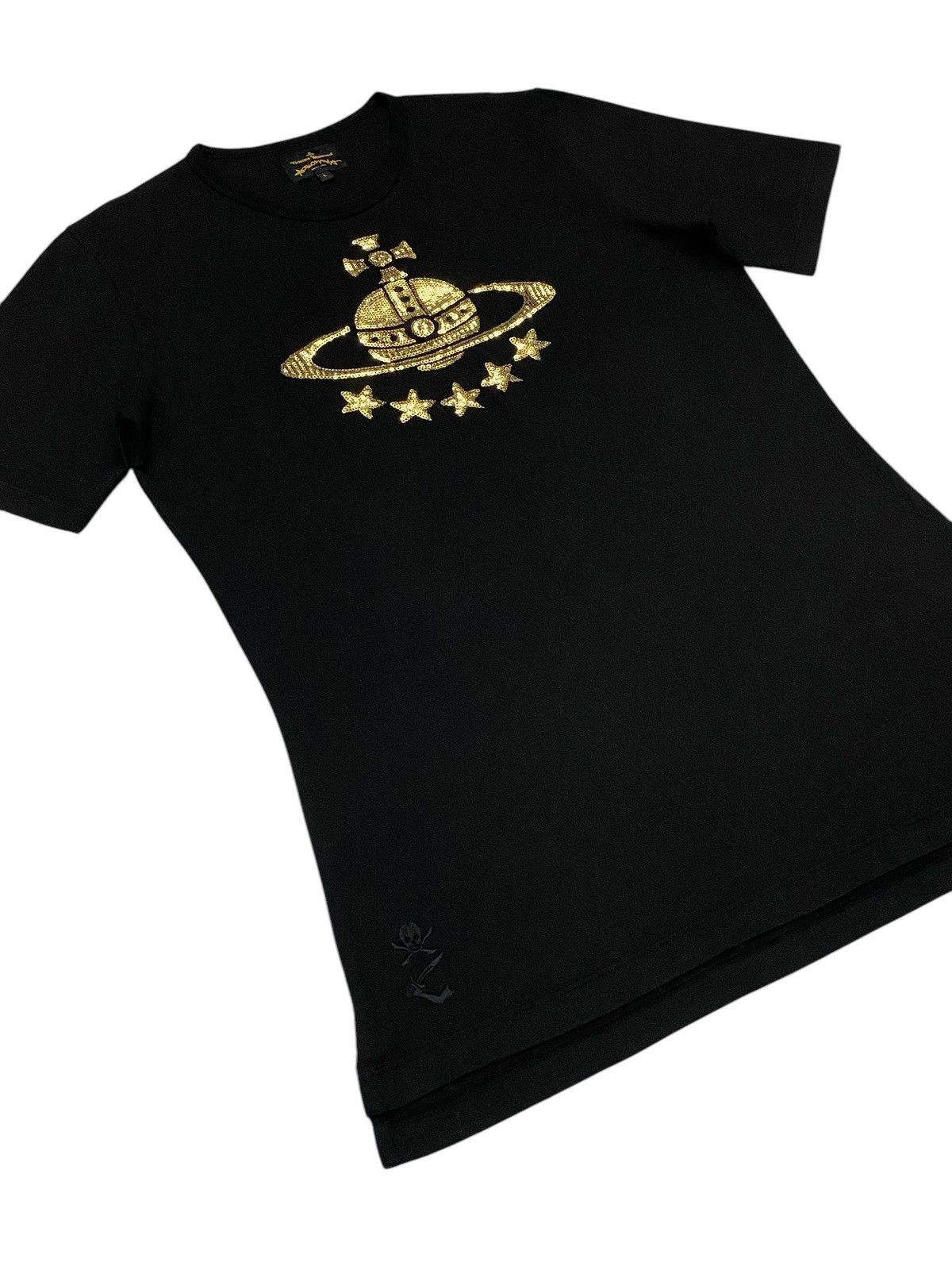 Vivienne Westwood Vivienne Westwood Anglomania Black Sequined Orb Shirt Size L / US 10 / IT 46 - 18 Thumbnail