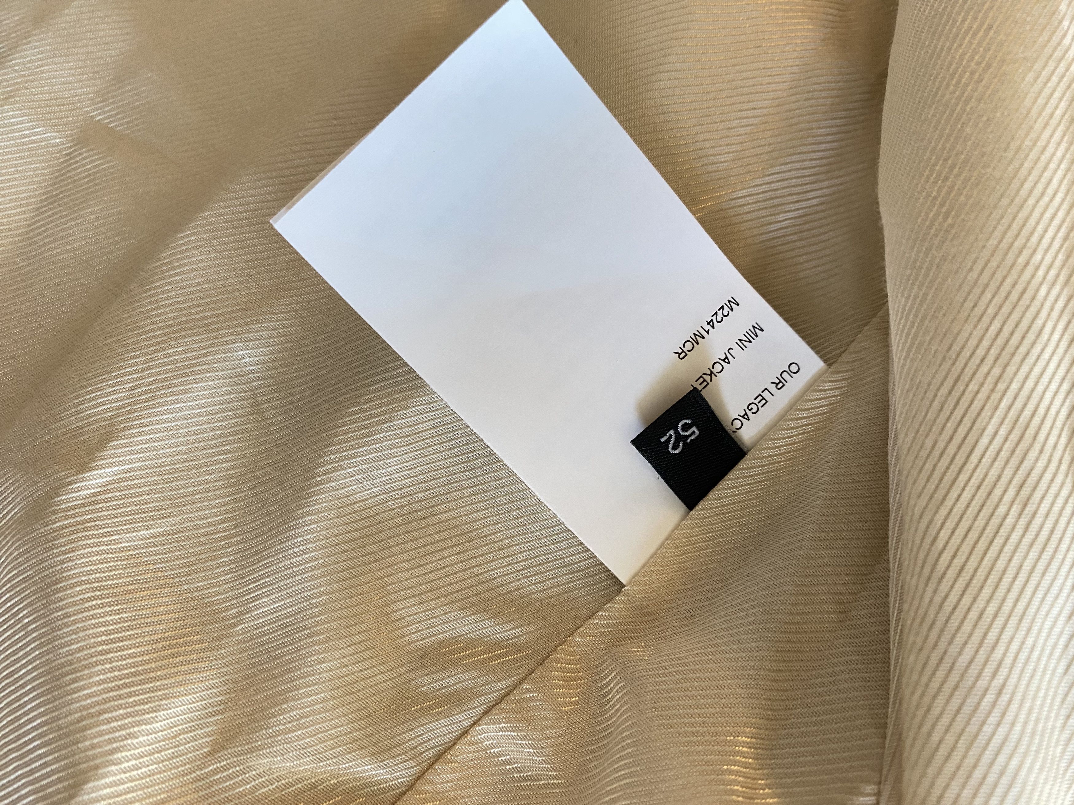 Our Legacy BNWT Mini Jacket Cream Rubberized Nylon Size US L / EU 52-54 / 3 - 7 Thumbnail