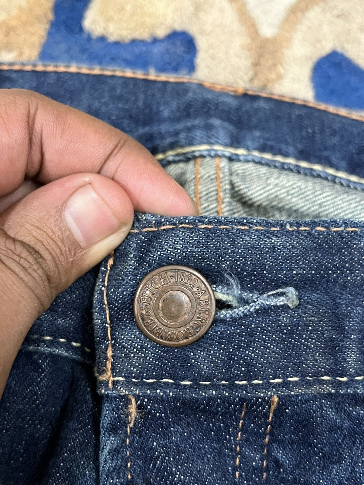 Abercrombie & Fitch Vintage Abercrombie&Fitch Baxter Low Rise Bootcut Denim Size US 33 - 6 Thumbnail
