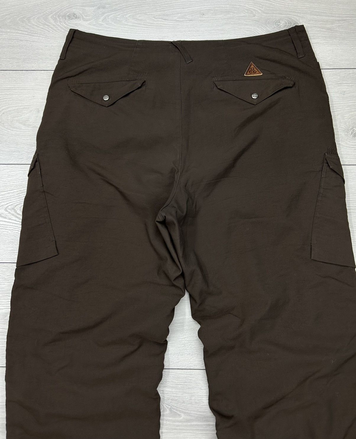 Nike ACG × Vintage Nike ACG Vintage Warm Cargo Pant Brown Size 36 Size US 36 / EU 52 - 3 Thumbnail