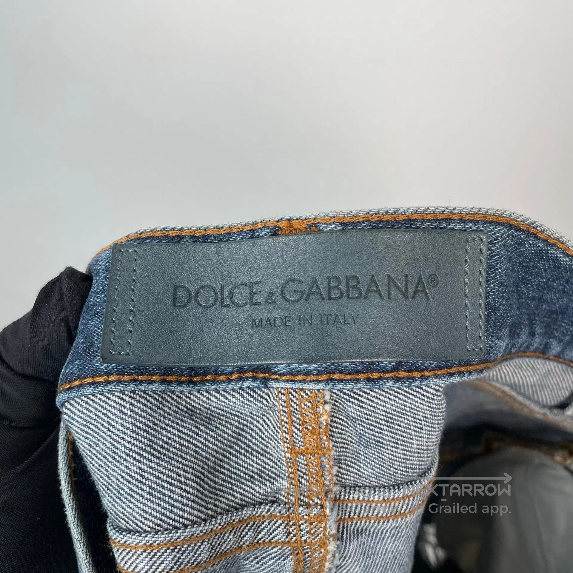 Dolce & Gabbana Dolce Gabbana Blue Camo Patterned Destroyed Denim Jeans| Size US 28 / EU 44 - 5 Thumbnail