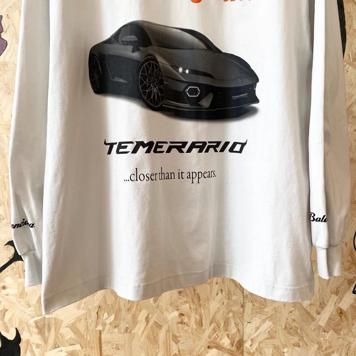 Balenciaga Balenciaga x Lamborghini Car Print Crew Drop LS Size US L / EU 52-54 / 3 - 4 Thumbnail