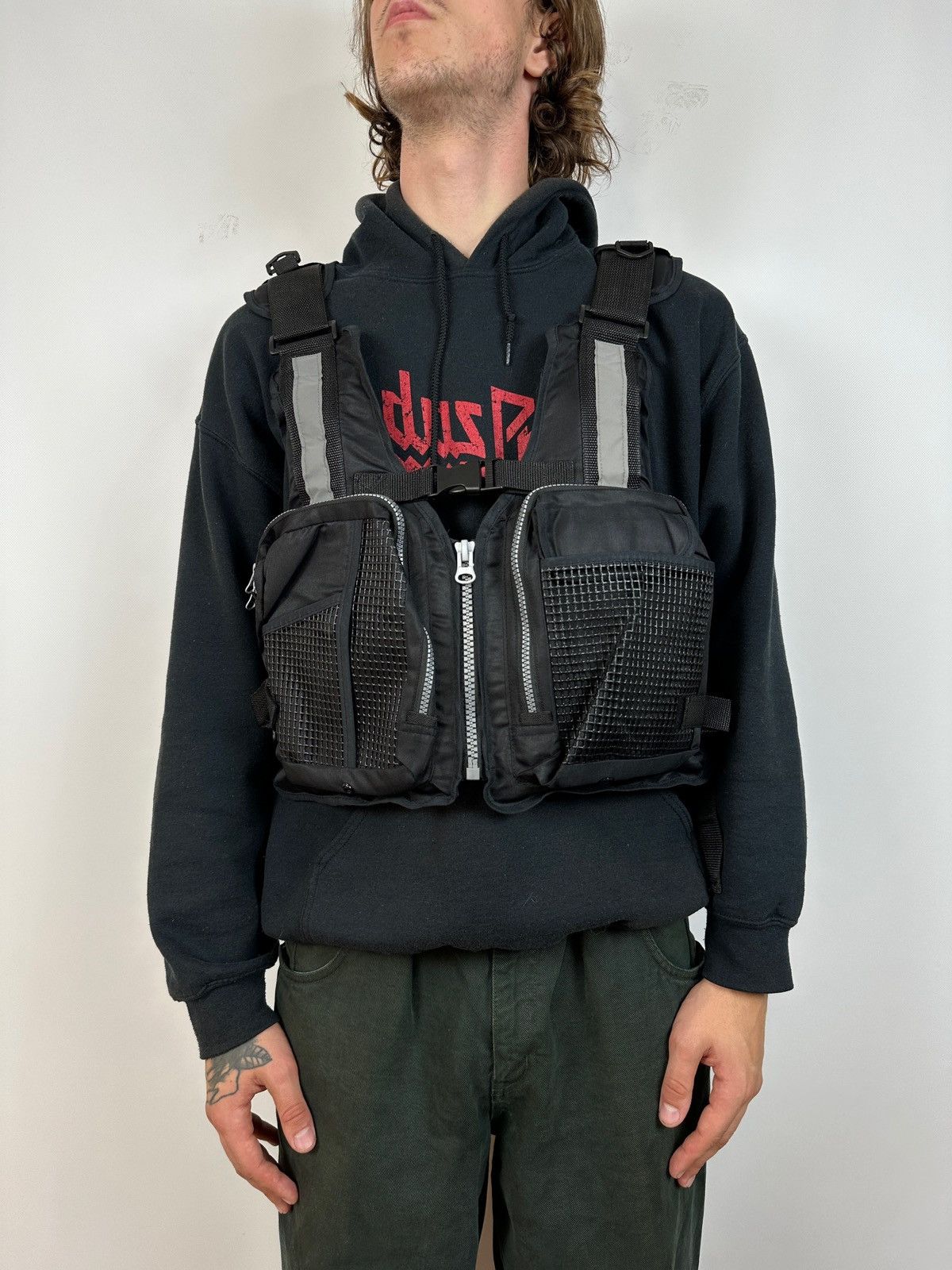 Japanese Brand Multipocket Cargo Utility Vest Y2K Size US XL / EU 56 / 4 - 1 Thumbnail