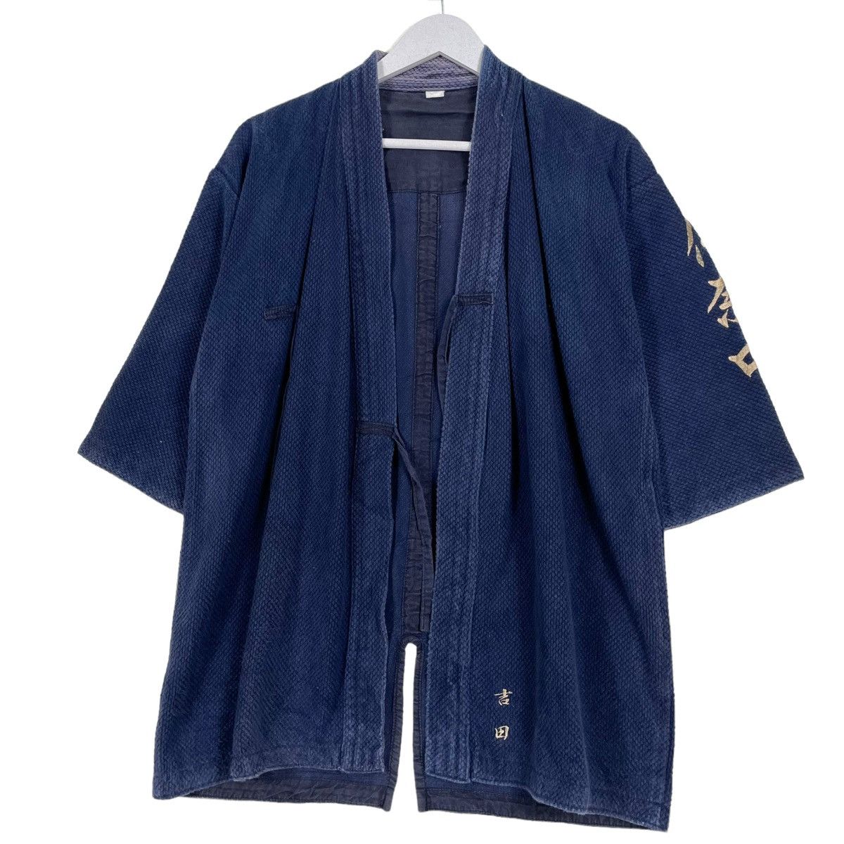 45rpm × Indigo × Japanese Brand 💥VINTAGE INDIGO JAPAN KIMONO SHORT SLEEVE Size US L / EU 52-54 / 3 - 2 Thumbnail