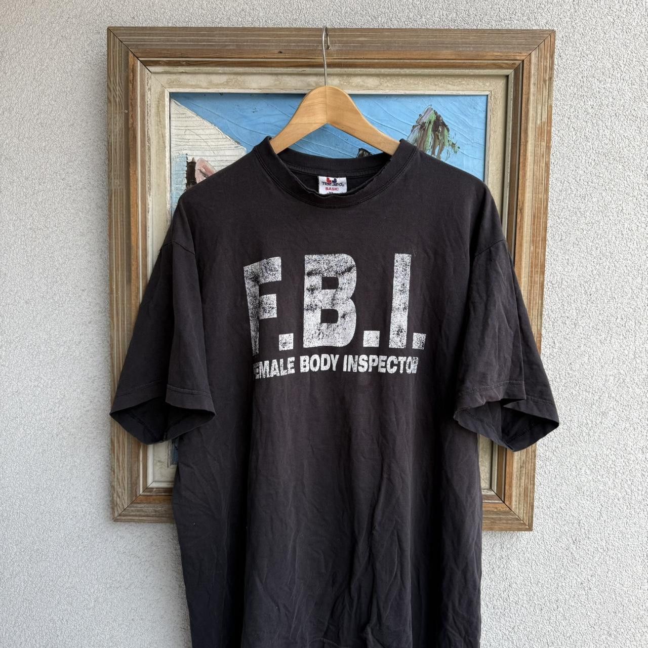 Vintage FBI Female Body Inspector Vintage Thrashed T shirt Tee Size US L / EU 52-54 / 3 - 2 Thumbnail