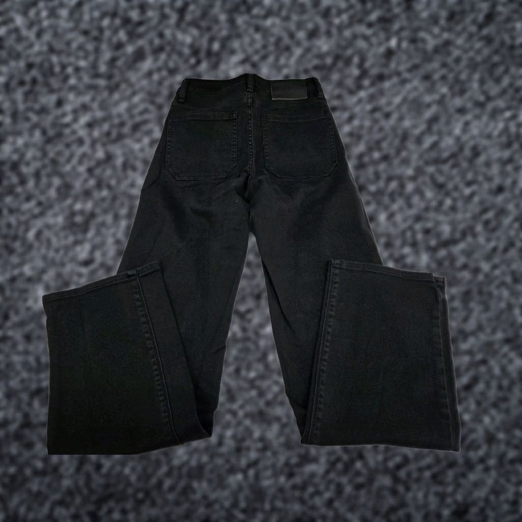 Roark Roark Womens Black Hi-Rise Straight Leg Dark Wash Stretch Denim Jeans 24 #8167 Size 42" / US 20 - 1 Thumbnail
