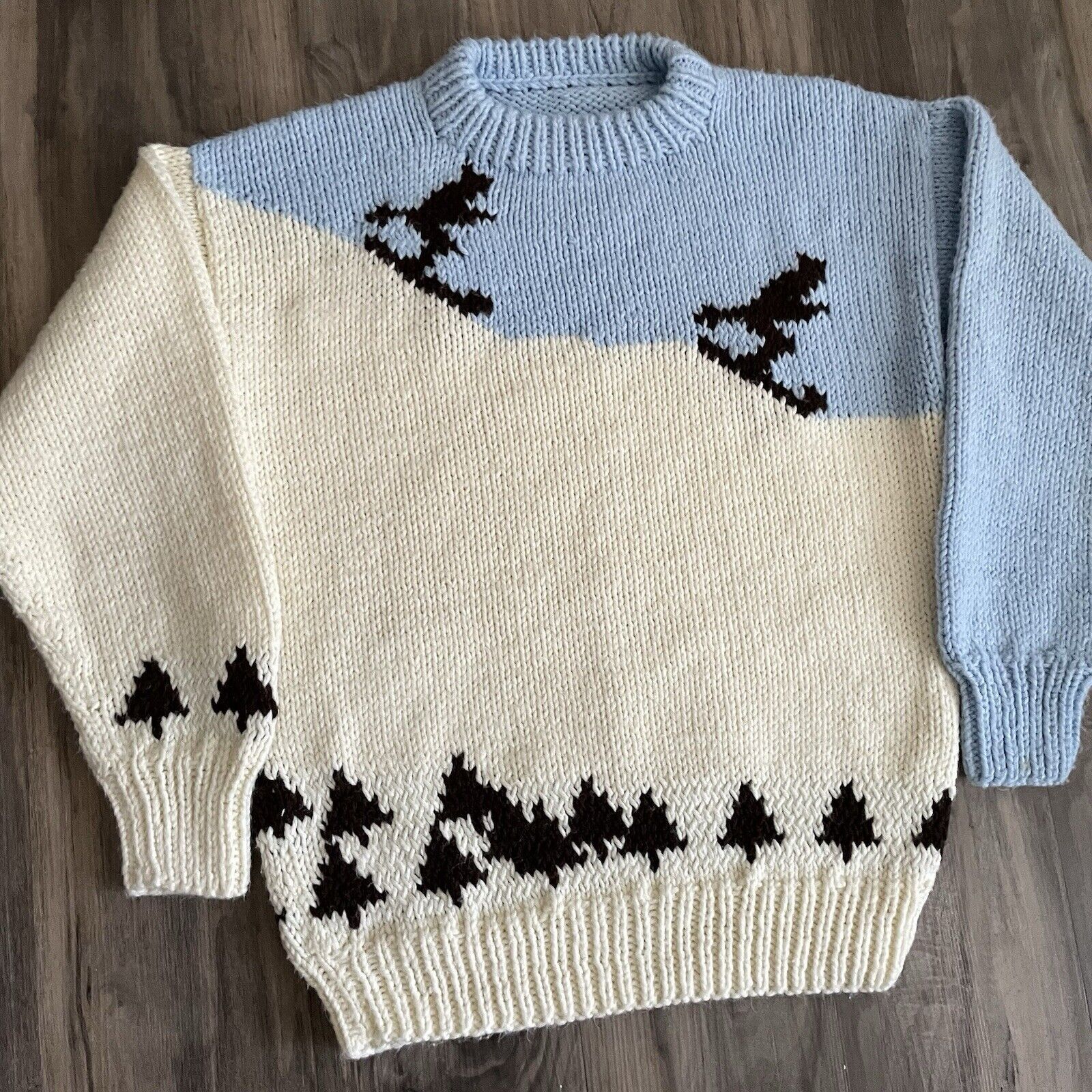 Vintage Vintage Cowichan Hand Knit Sweater Size Small Skiing Winter Size US S / EU 44-46 / 1 - 2 Thumbnail