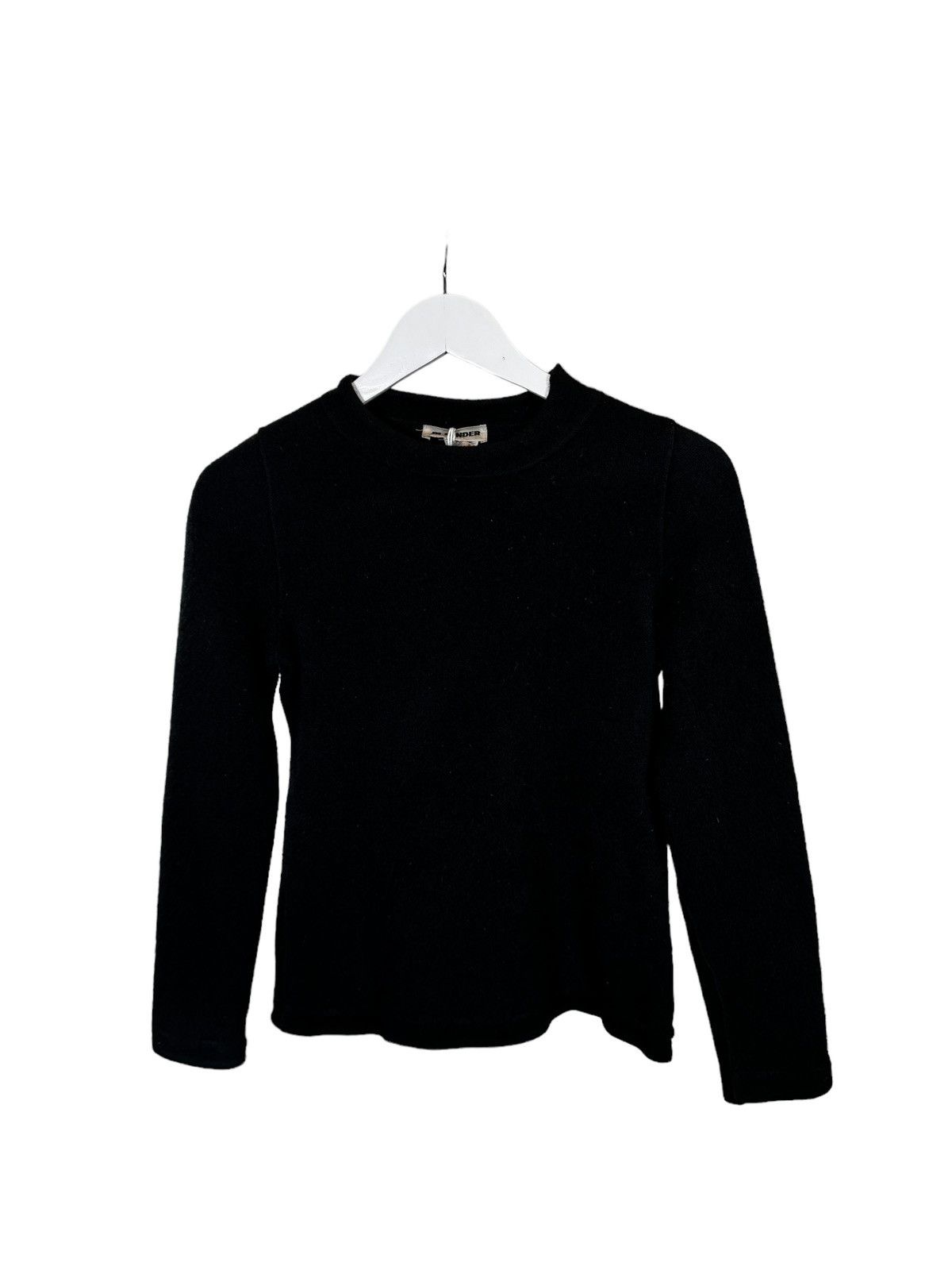 image of Jil Sander Cashmere Crew Neck Sweater in Black, Women's (Size Small)