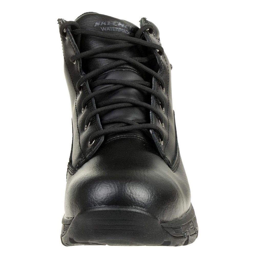 SKECHERS Skechers Men's Leather Boot Shoes sz 9 Waterproof NEW #K434 Size US 9 / EU 42 - 4 Thumbnail
