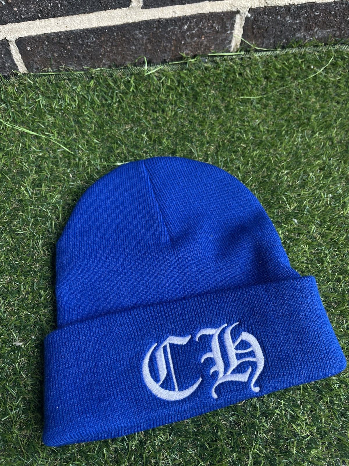 Chrome Hearts Brand New Royal Blue Chrome Hearts Beanie Size ONE SIZE - 1 Thumbnail