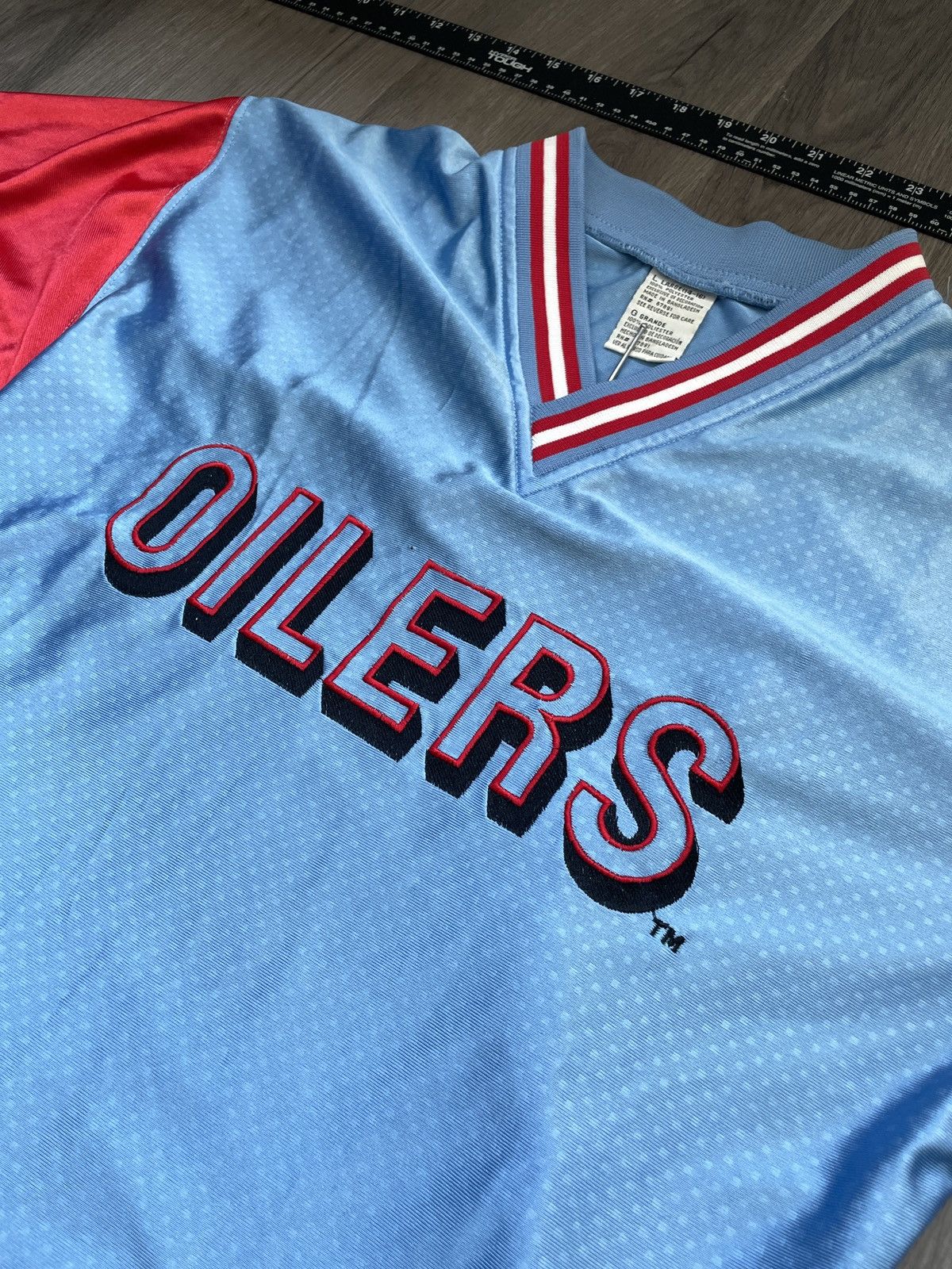NFL Vintage Houston Oilers “Team Logo” Jersey (Sz. L) Size US L / EU 52-54 / 3 - 2 Thumbnail