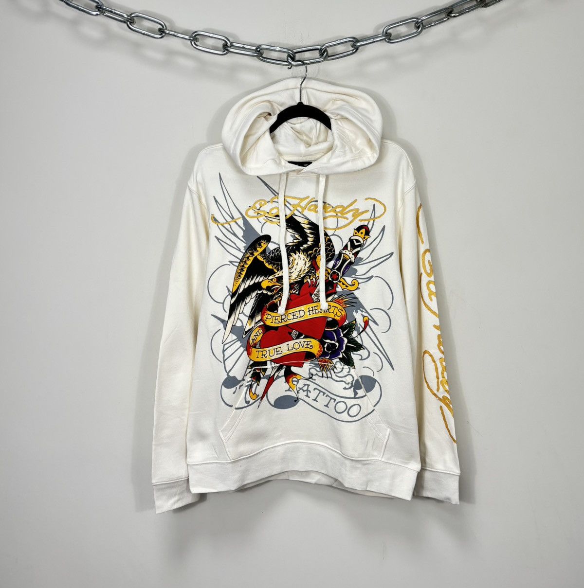 Christian Audigier Ed Hardy Christian Audigier Tattoo Heart Logo Hype Hoodie Size US M / EU 48-50 / 2 - 1 Thumbnail
