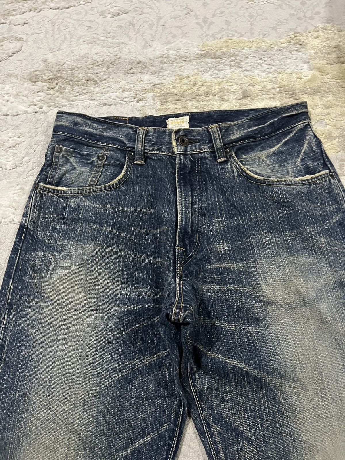 Edwin Vintage Edwin 🇯🇵 Made Mud Wash Regular Fit Selvedge Denim Size US 32 / EU 48 - 3 Thumbnail