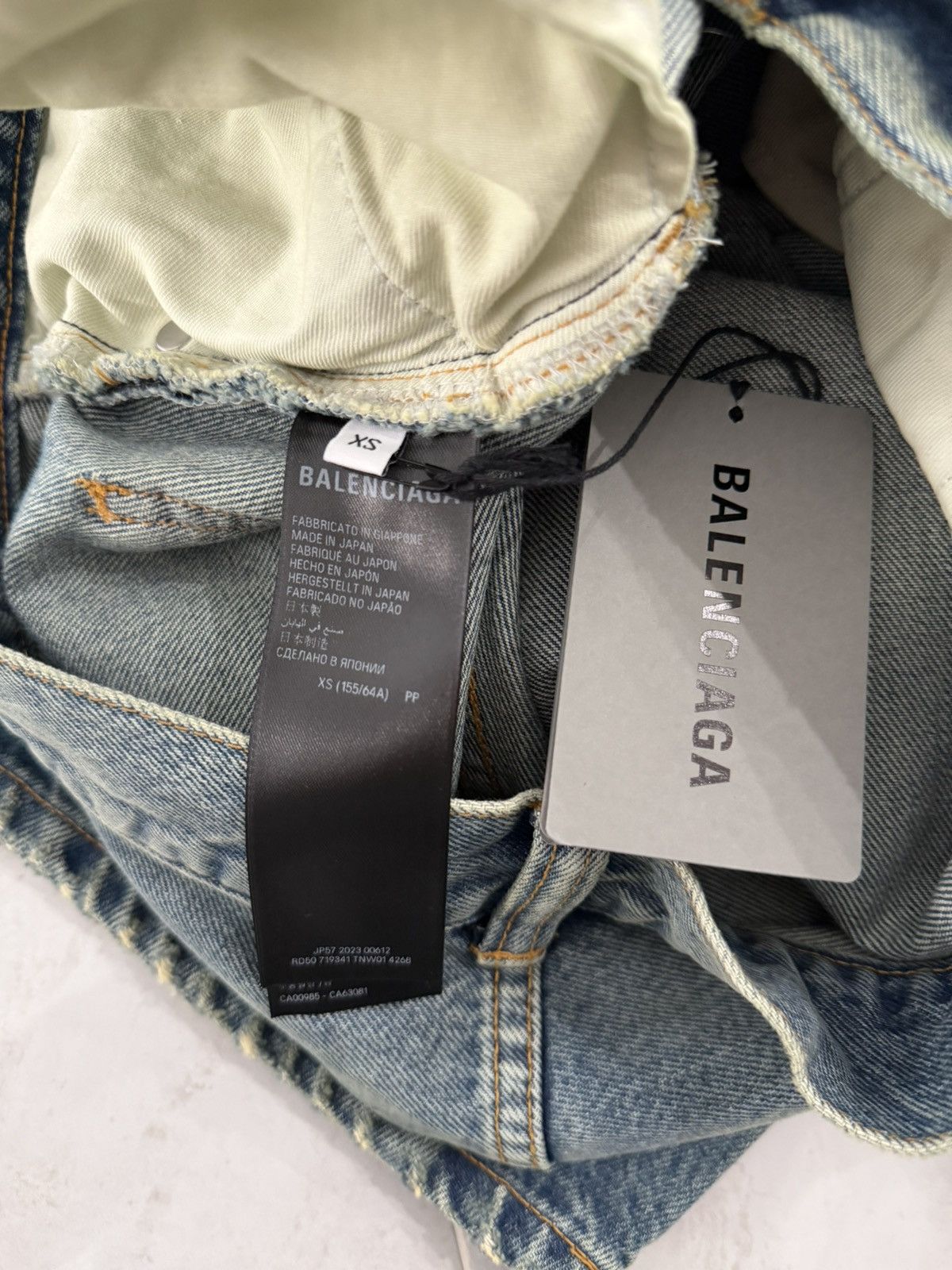 Balenciaga Balenciaga Oversized Baggy Japanese Denim Blue Denim Sz.XS Size US 30 / EU 46 - 5 Thumbnail