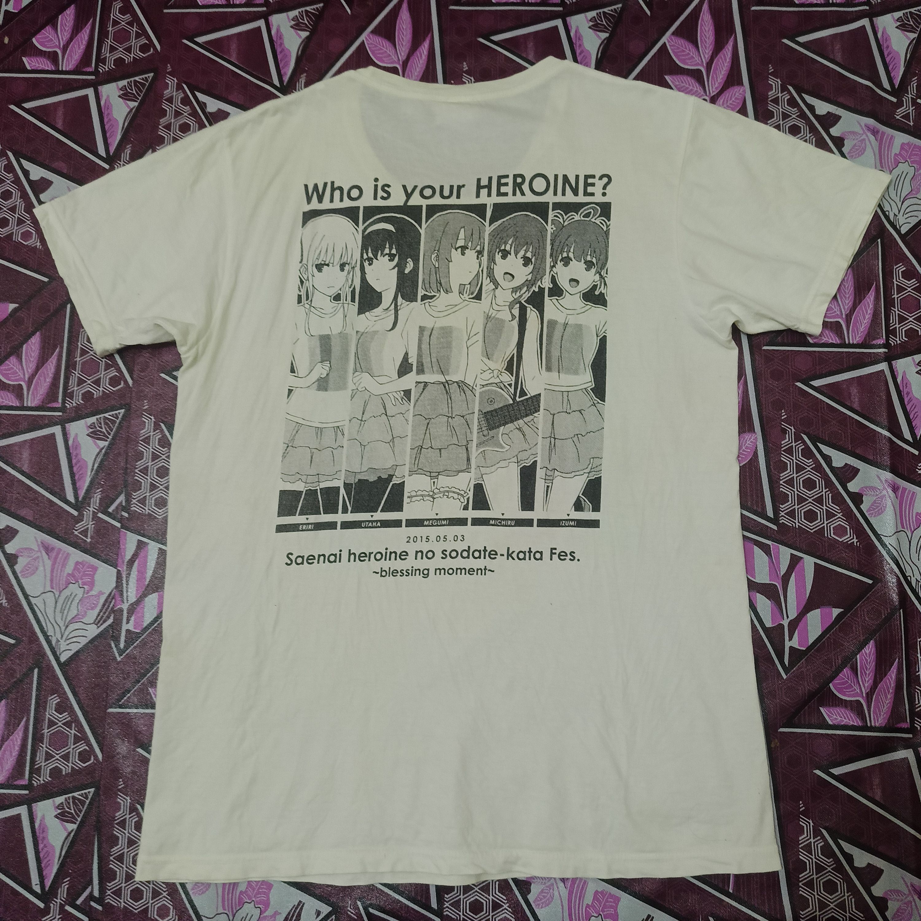 Anime × Cartoon Network × Japanese Brand Anima Japan Who is Your Heroine blessing moment tee Size US M / EU 48-50 / 2 - 1 Thumbnail
