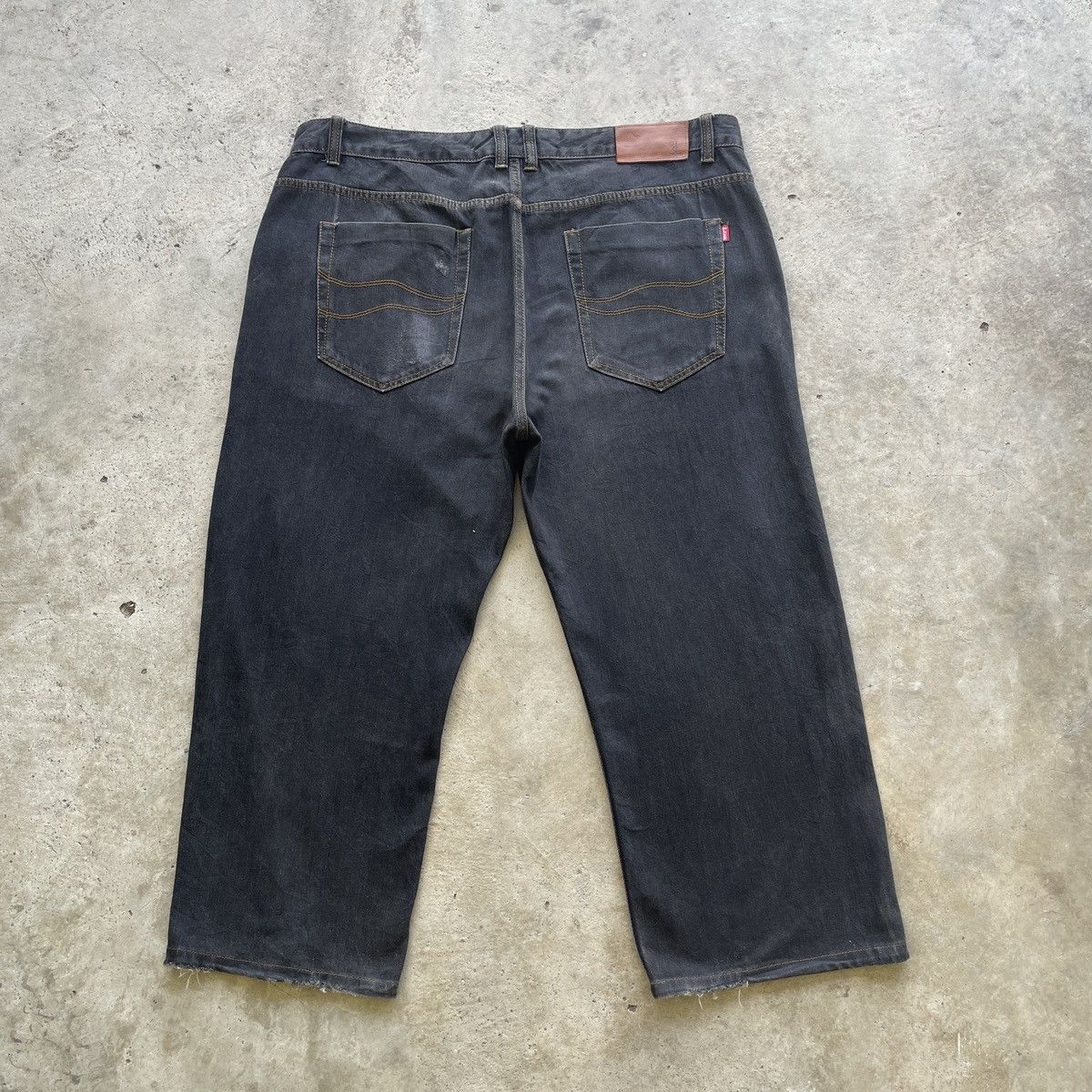 Japanese Brand × Jean W42 Vintage Japanese Black Faded Jeans Pants Denim Size US 42 / EU 58 - 12 Thumbnail