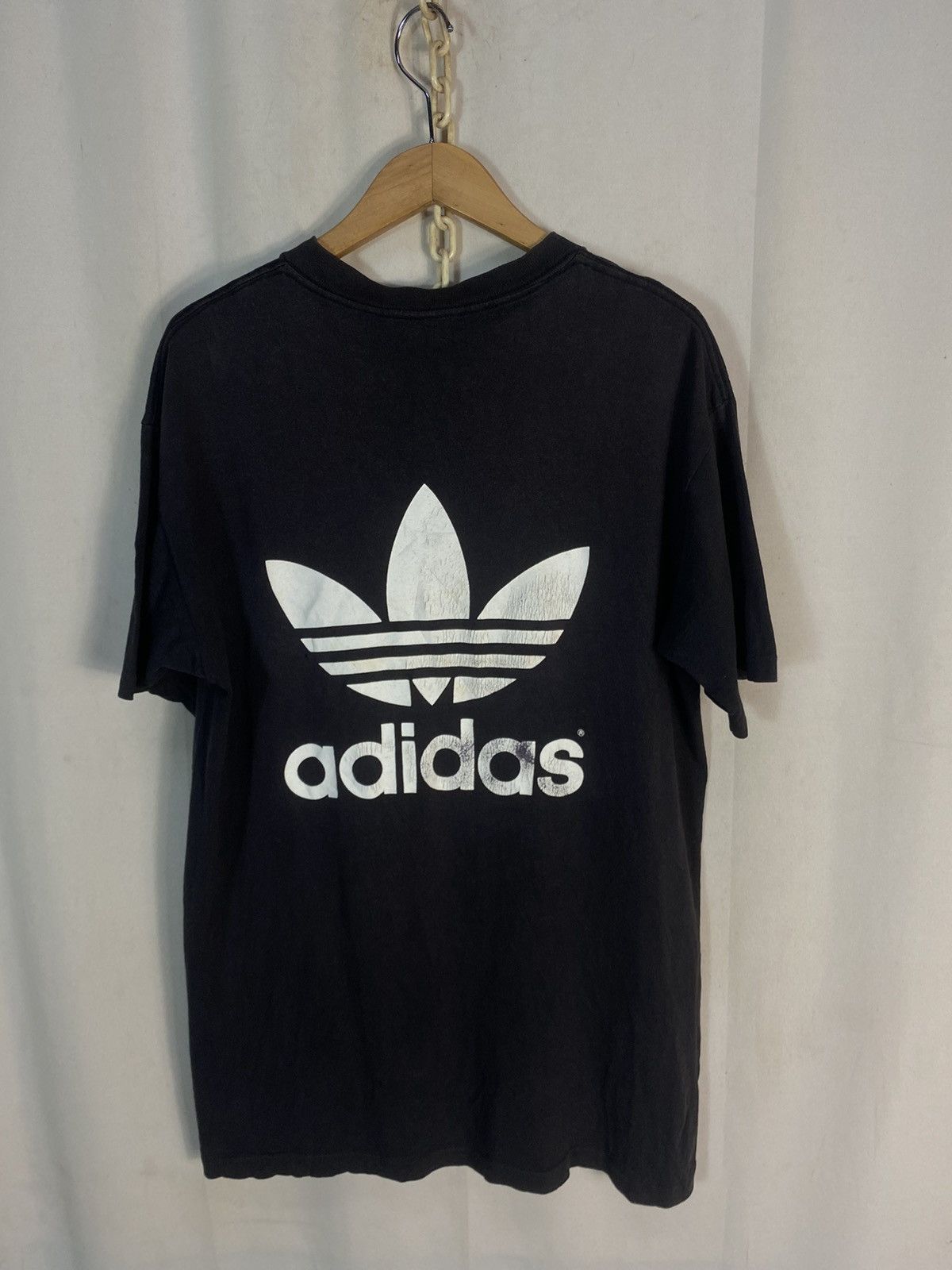 Adidas × Vintage Vintage adidas mirror print T-shirt made in USA Size US L / EU 52-54 / 3 - 9 Thumbnail
