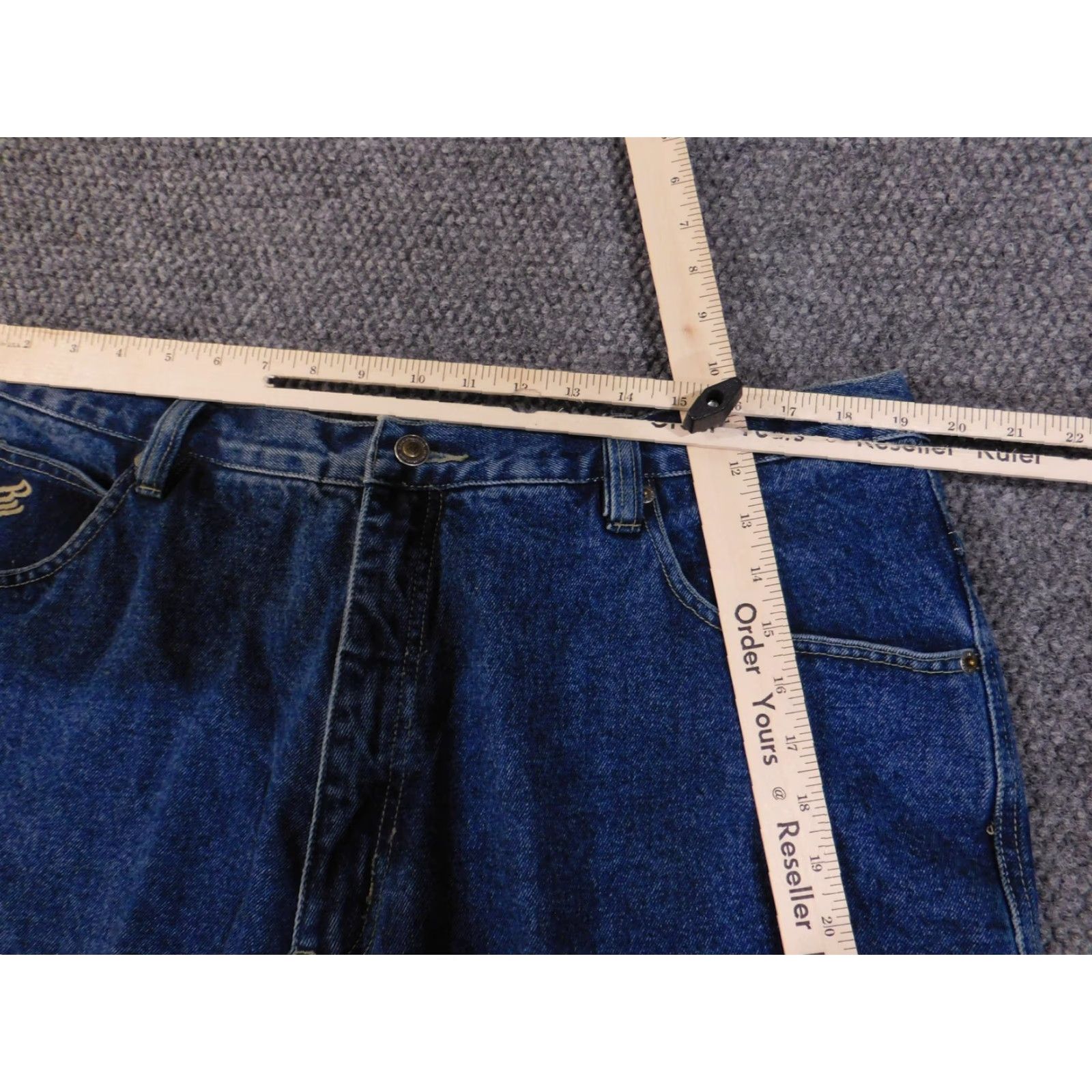 Rocawear Rocawear Shorts Mens 42 Blue Denim Baggy Hip Hop Jean Carpenter Embroidered Logo Size US 42 / EU 58 - 6 Thumbnail