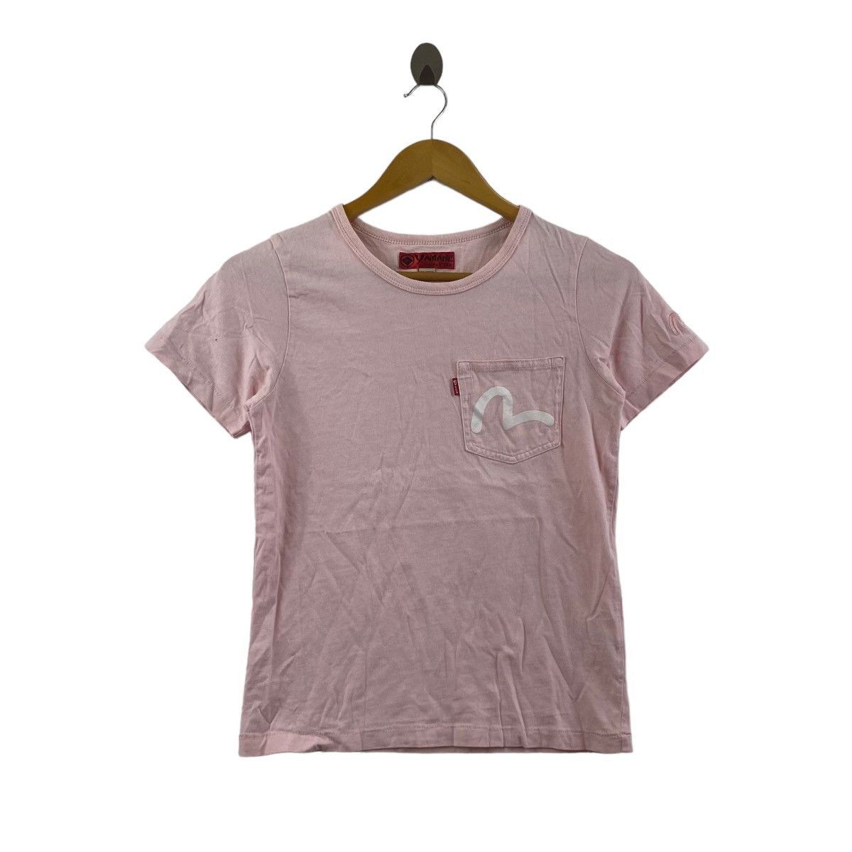 Evisu EVISU YAMANE Japanese Brand Pocket Pink Short Sleeve Shirt Size XXS / US 00 / IT 34 - 1 Thumbnail