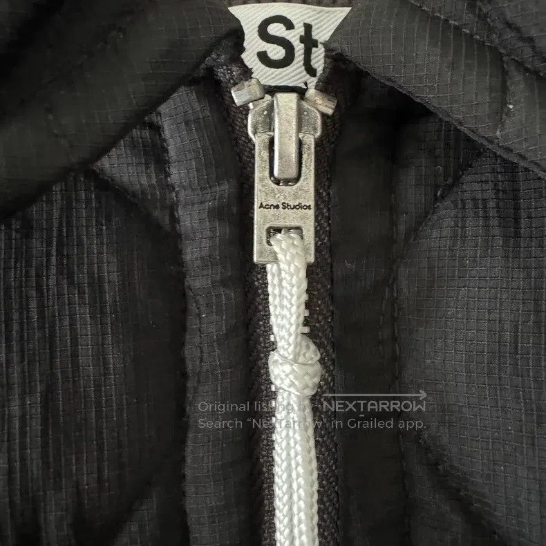 Acne Studios Acne Studios Black Quilted Jacket - 100% Nylon - Fleece Li Size M / US 6-8 / IT 42-44 - 8 Thumbnail
