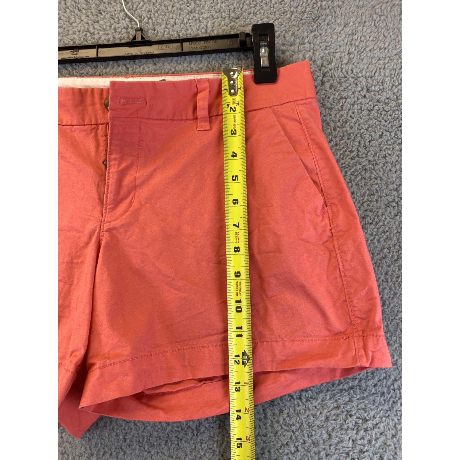 Old Navy Old Navy Women's Coral Orange Cotton Chino Shorts Size 6 Casual Summer Beach Classic Size 28" / US 6 / IT 42 - 7 Thumbnail